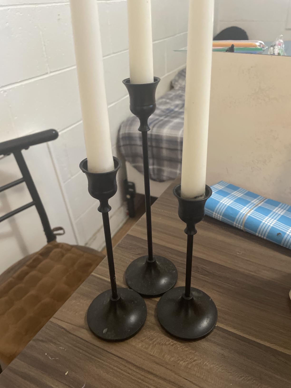 NUPTIO Candlestick Holders Vintage Centerpiece: Gold Antique Moody Decor customer photo 1