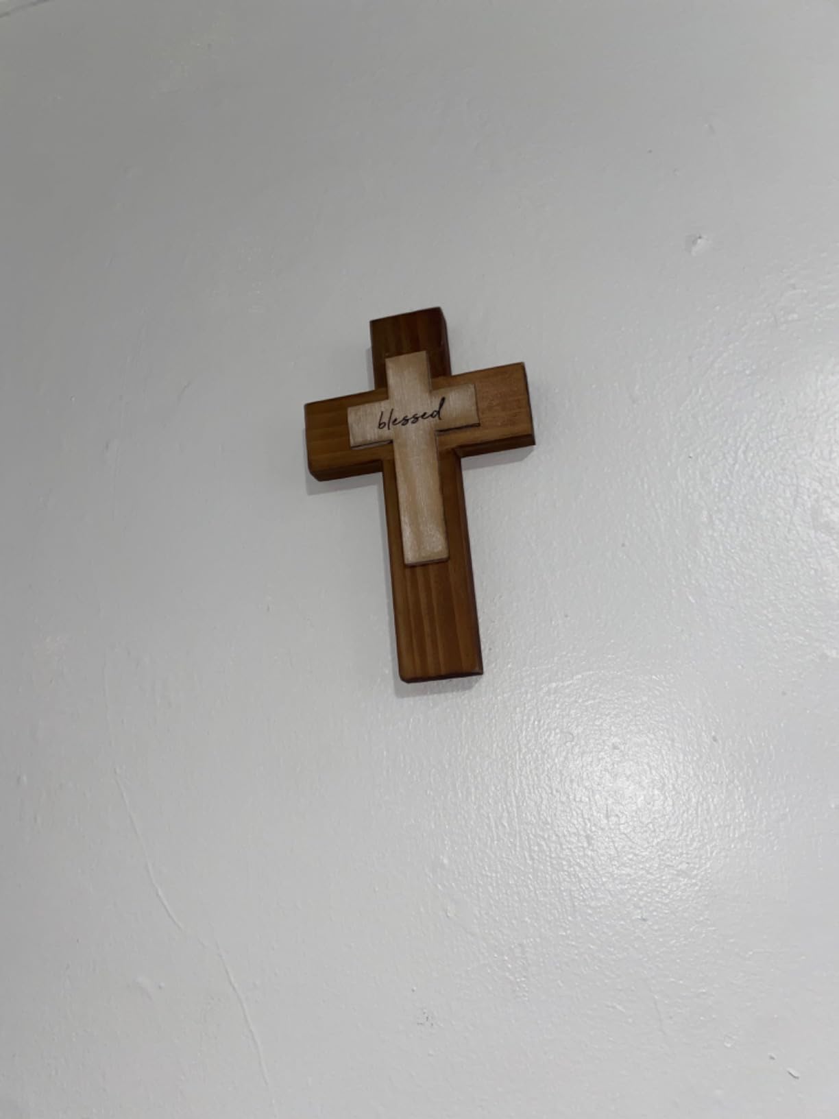 OKSQW Wall Wooden Christians Cross Spiritual Religious Cross Gifts customer photo 2