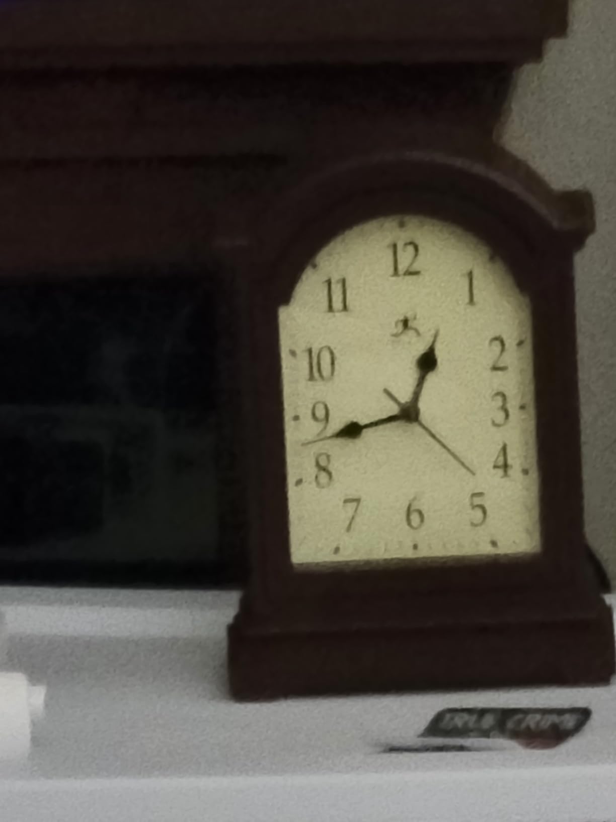 Infinity Instruments Brown Antique Grandfather Tabletop Clock 9 x 6 Mantle customer photo 1
