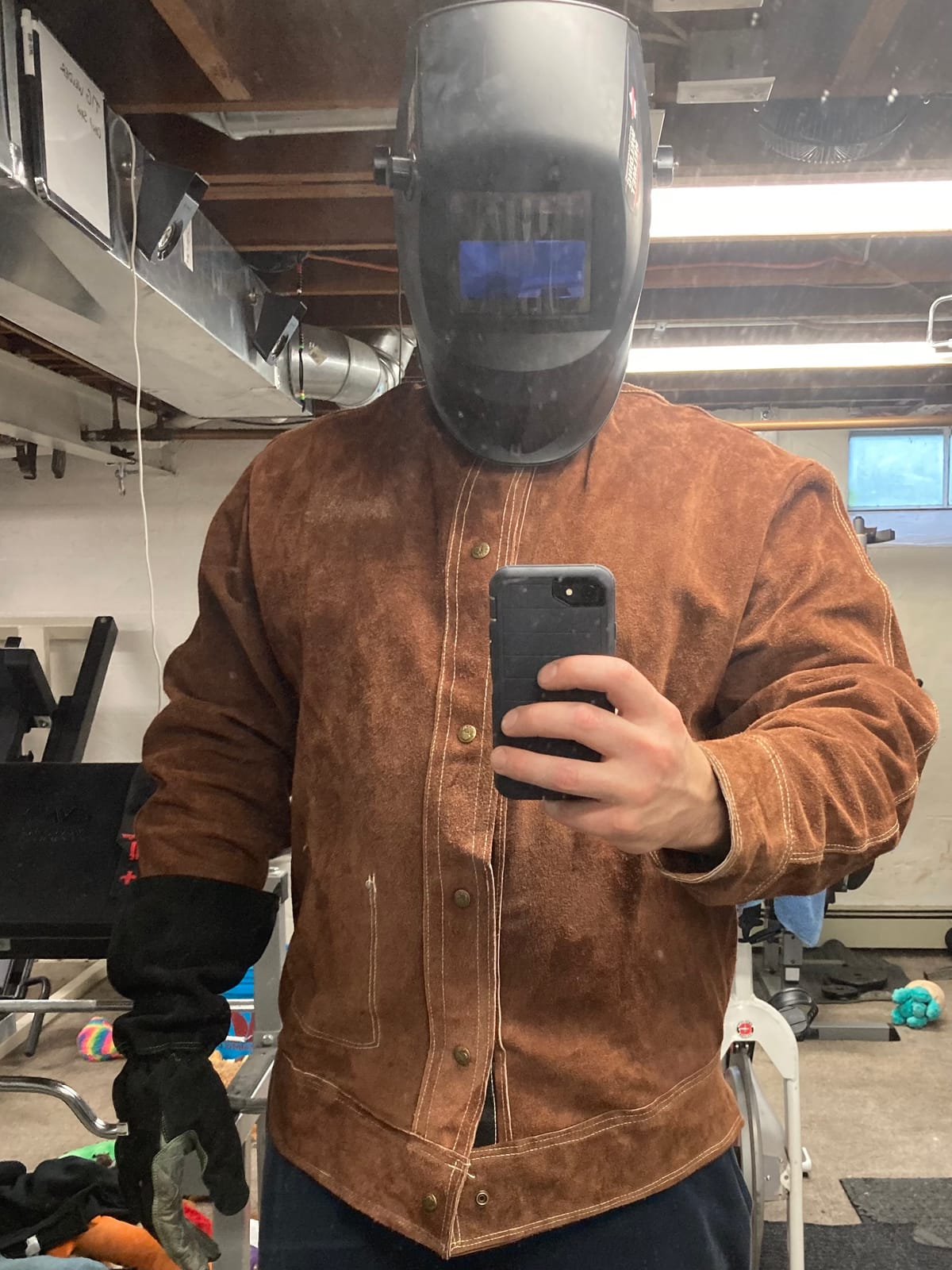 YESWELDER Leather Welding Jacket customer photo 2