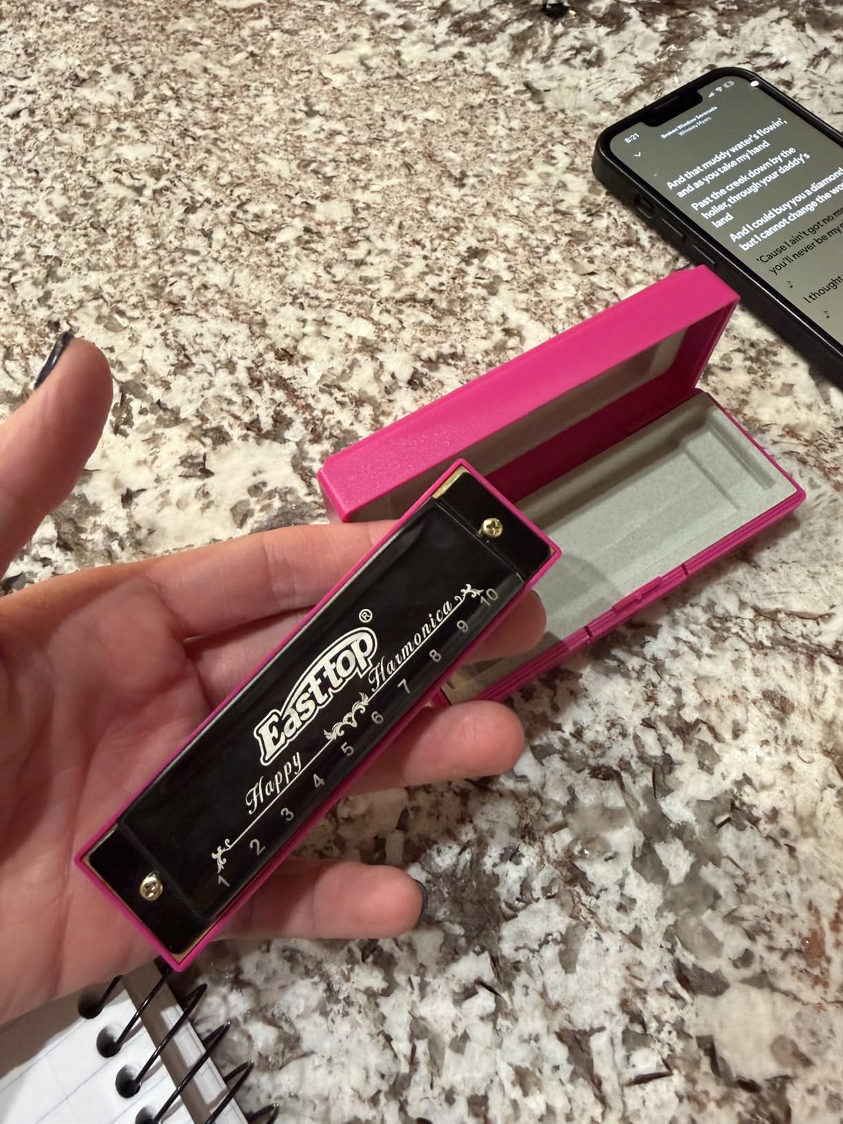 East top Harmonica, Diatonic 10 Holes C Key, Blues, for Beginner, Kids, Children, Students, Gift, with Case, Clean Cloth and Manual customer photo 2