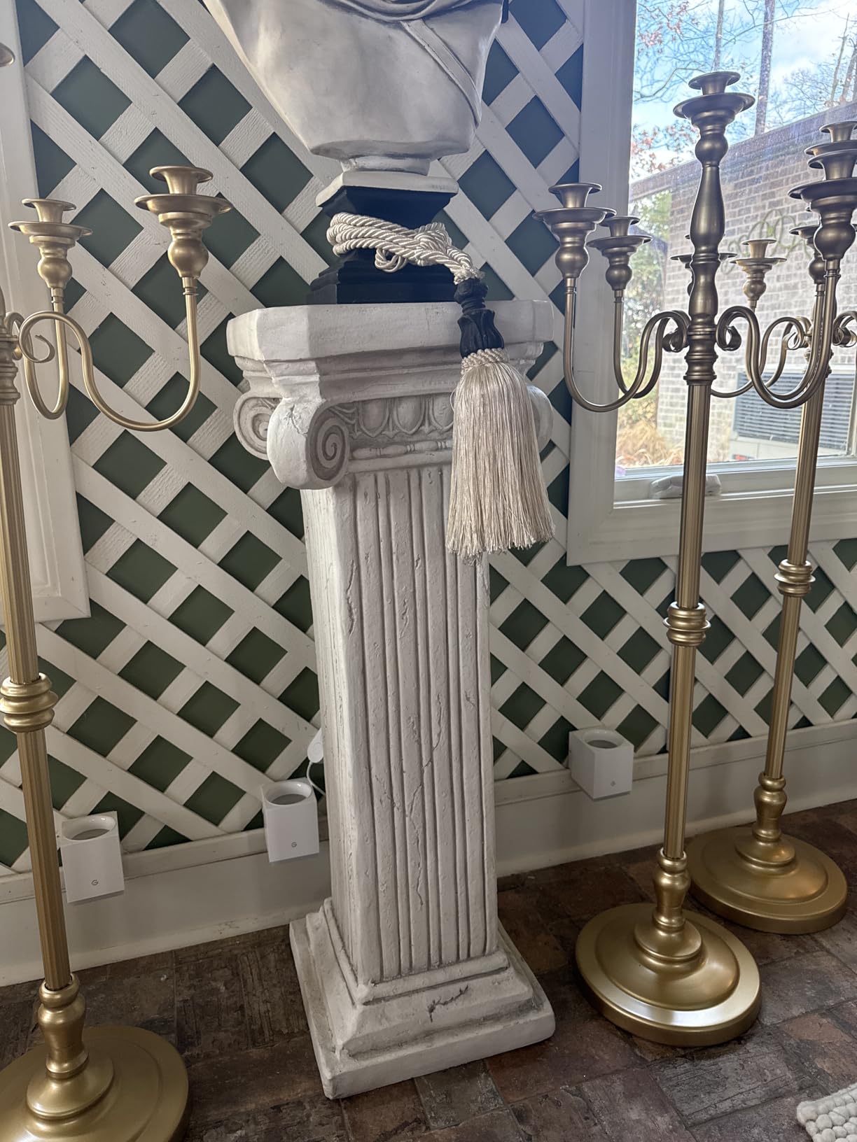 38''H Roman Column with Base Roman Pillar Greek Column Statue customer photo 2
