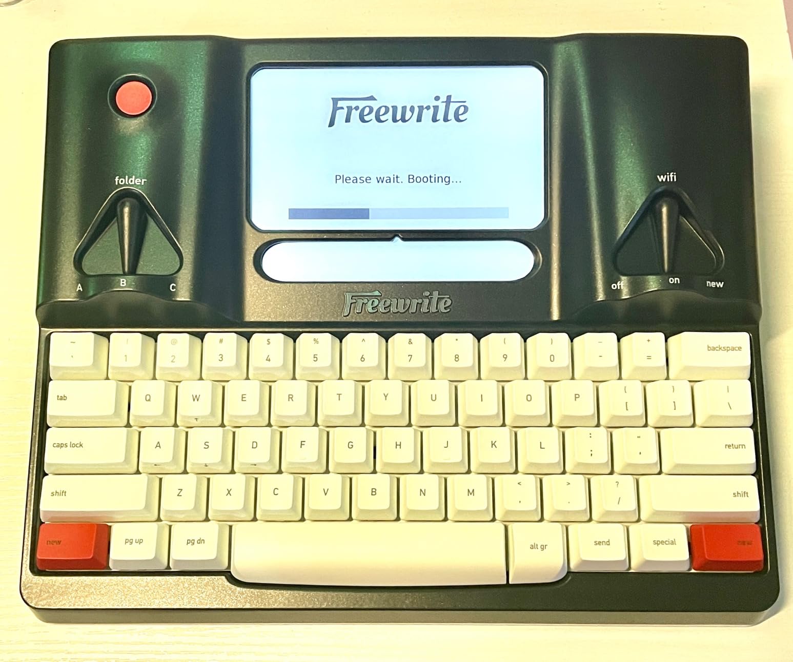 Freewrite Smart Typewriter | Digital Typewriter with E Ink Display for Distraction-Free Writing | Wifi-Enabled Word Processor Syncs Directly to the Cloud | Dedicated Drafting Machine for Authors customer photo 1
