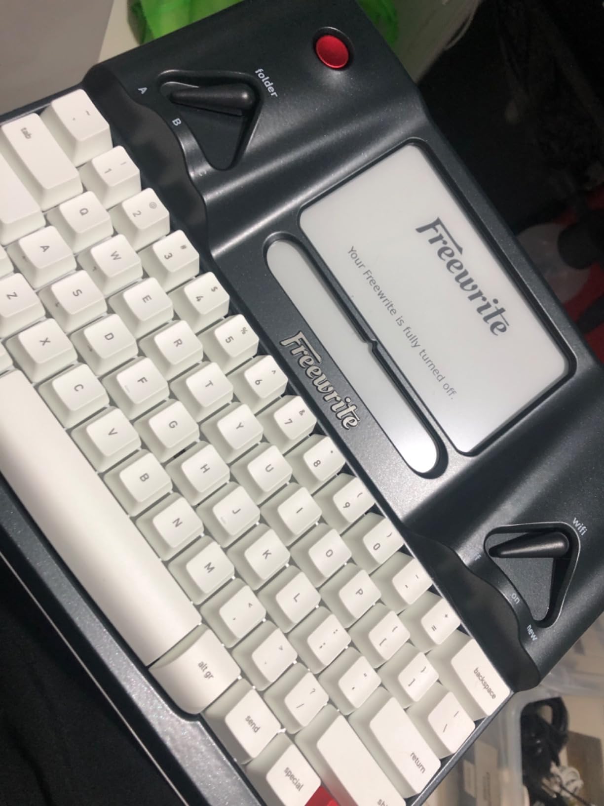Freewrite Smart Typewriter | Digital Typewriter with E Ink Display for Distraction-Free Writing | Wifi-Enabled Word Processor Syncs Directly to the Cloud | Dedicated Drafting Machine for Authors customer photo 2