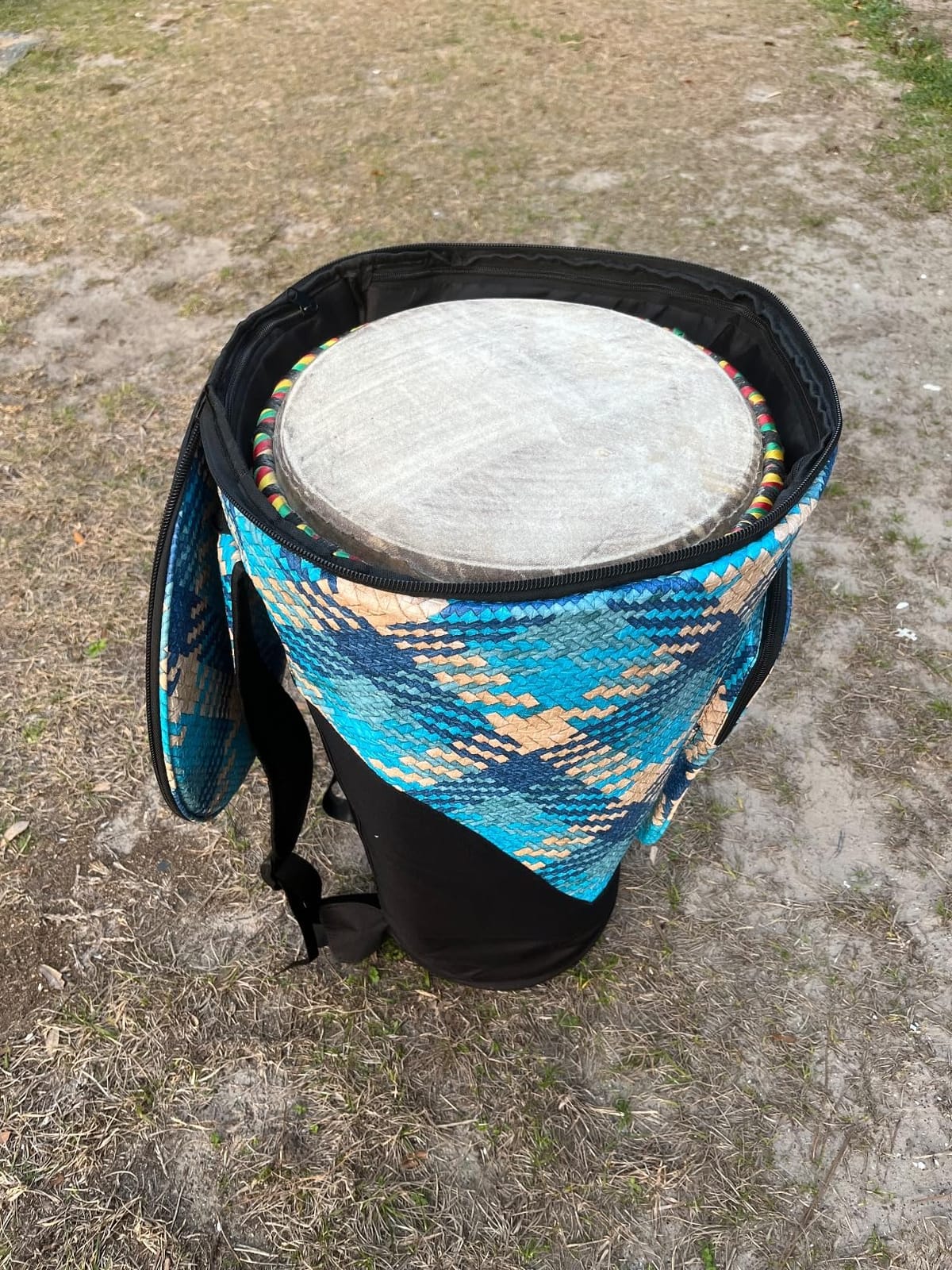 Miwayer Djembe Bag African Drum Case Deluxe Padded Sturdy Shoulders Straps Thicken Waterproof Shockproof Dustproof Only Suitable 8/10/12/13/14'' African Drum (13in, Pink) customer photo 2