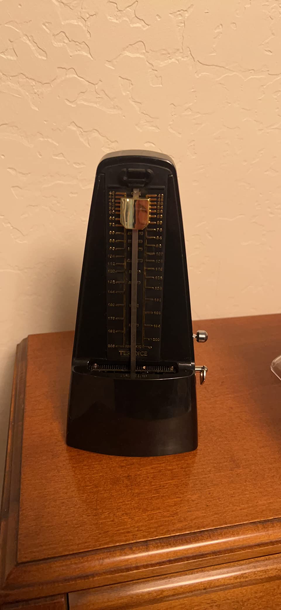Mechanical Metronomes for Piano Guitar Violin Bass Drum and Other Musical Instruments Loud Sound and High Precision Track Beat and Tempo for Beginners (Wood Grain) customer photo 2