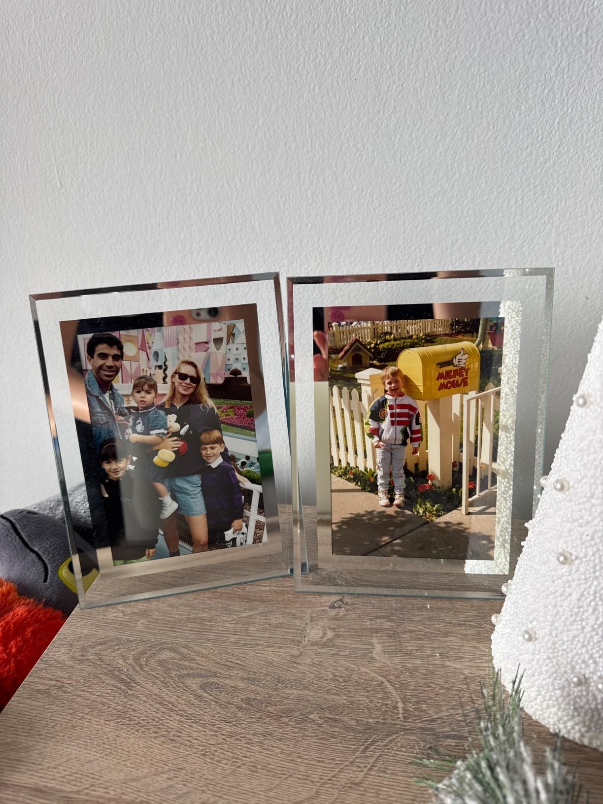 5x7 Picture Frames - Glass Photo Frame for Tabletop/Desktop Display, Horizontal/Vertical Orientation, Silver Finish customer photo 2