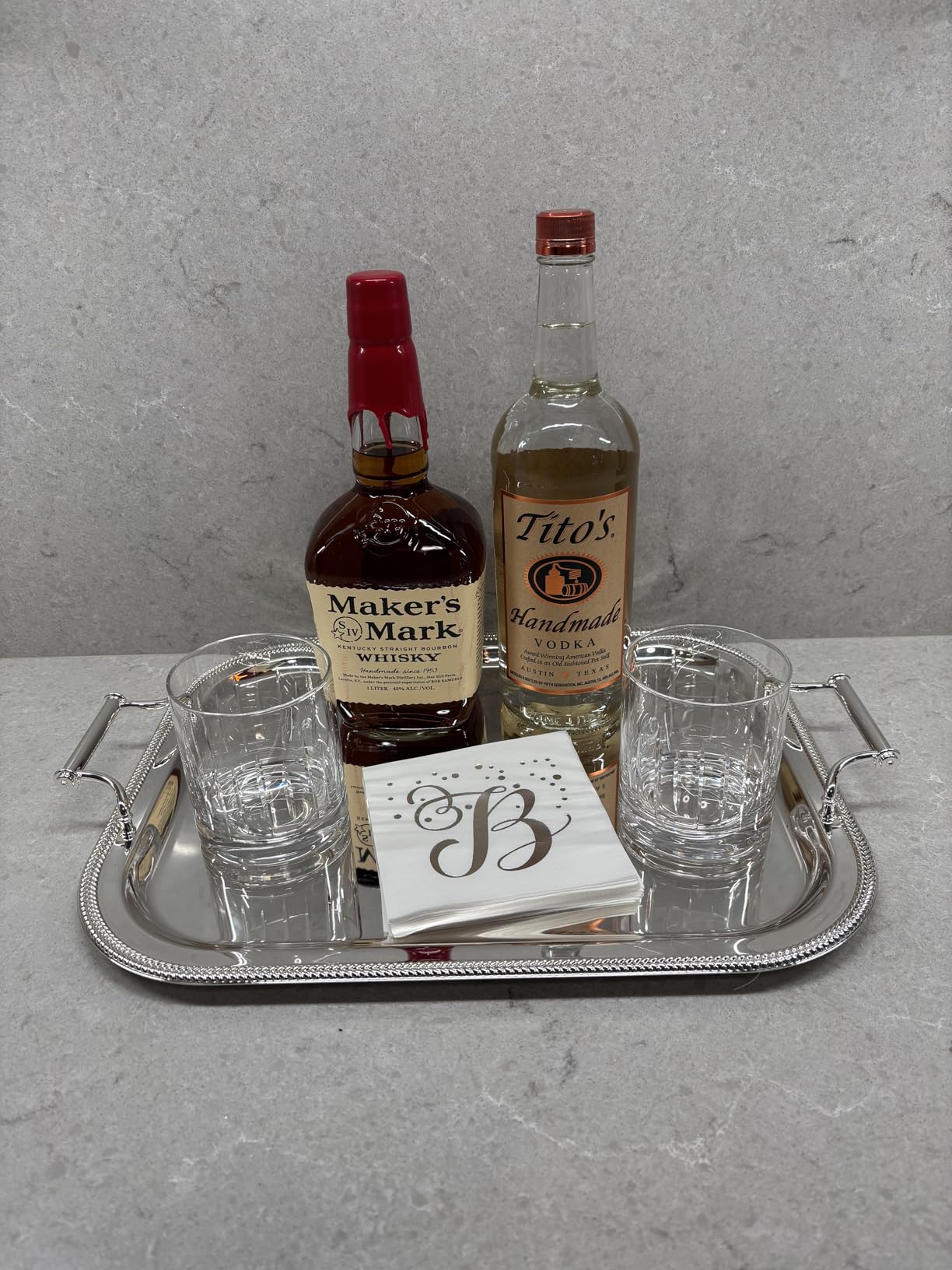 Reed & Barton Silverplate Rectangular Serving Tray, Coffee Table Decor customer photo 2