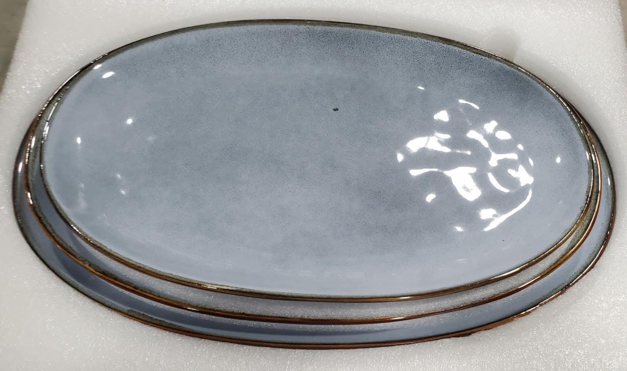 famiware Serving Platters Set of 3 Sizes - Oval, Vanilla White customer photo 1