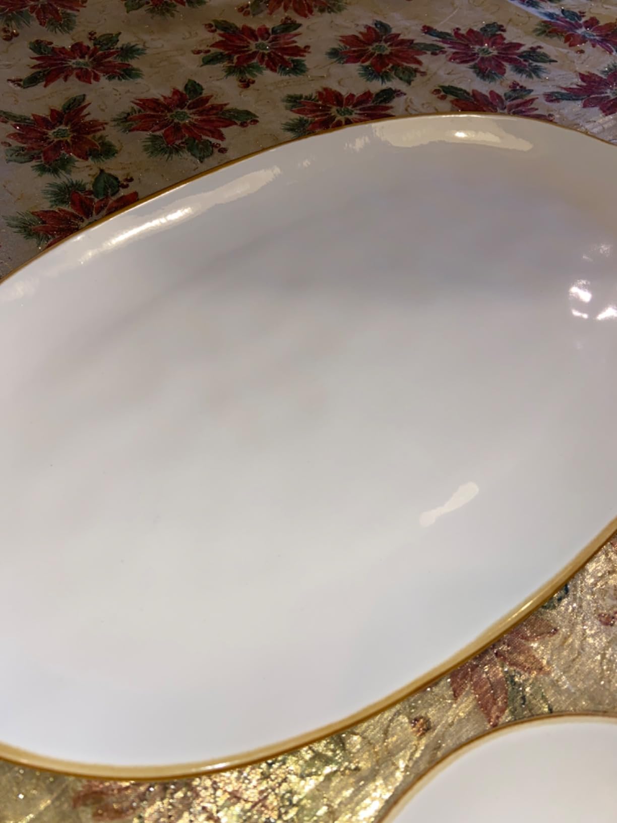 famiware Serving Platters Set of 3 Sizes - Oval, Vanilla White customer photo 2