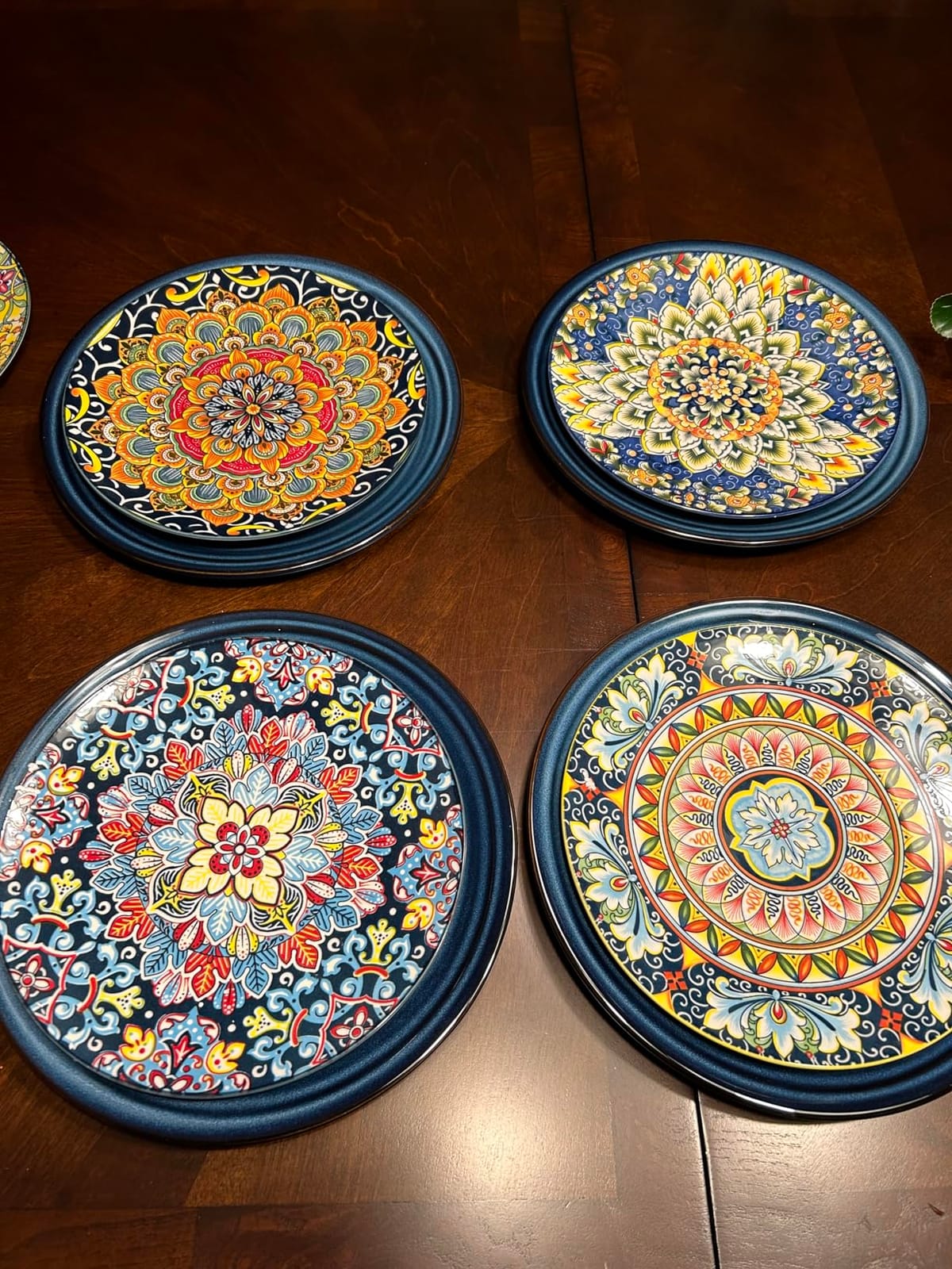 vancasso Salad Plates Set of 6, 8.5 Inch Ceramic, Microwave Safe customer photo 2