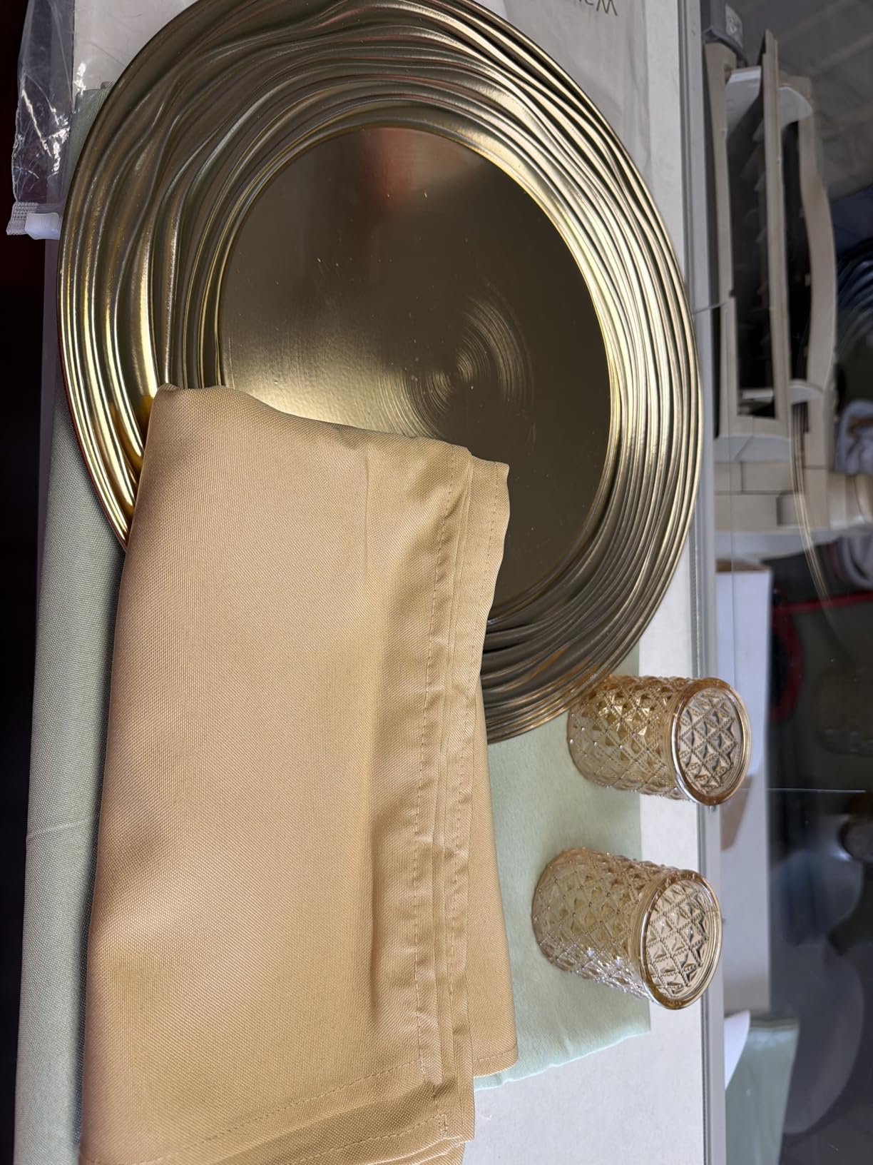 13 Inch Round Charger Plates, Set of 6, Dinner Chargers Bulk Wedding (Silver) customer photo 2