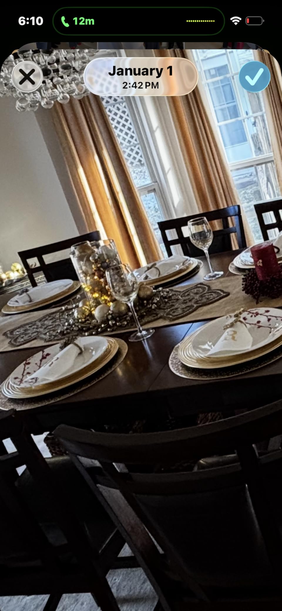 13 Inch Round Charger Plates, Set of 6, Dinner Chargers Bulk Wedding (Gold) customer photo 1