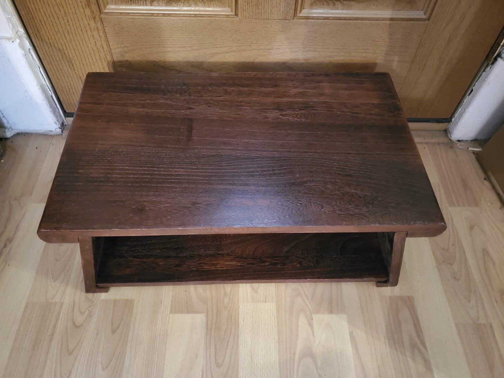 Japanese Low Floor Table Folding Coffee Tables,23''x13.5'' Paulownia Wood Tables Tatami Tables Meditation Table Altar with Storage customer photo 1