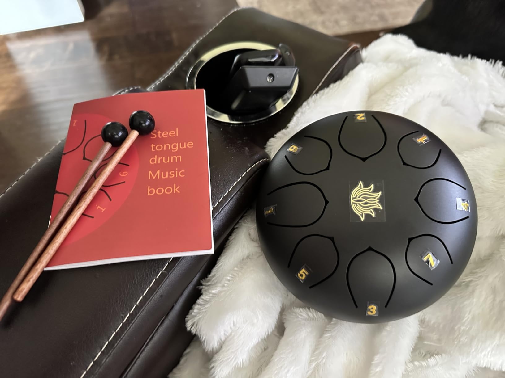 Eavnbaek 22-Inch 10-Notes 440Hz D Minor Kurd Advanced Handpan Drum Gold customer photo 1