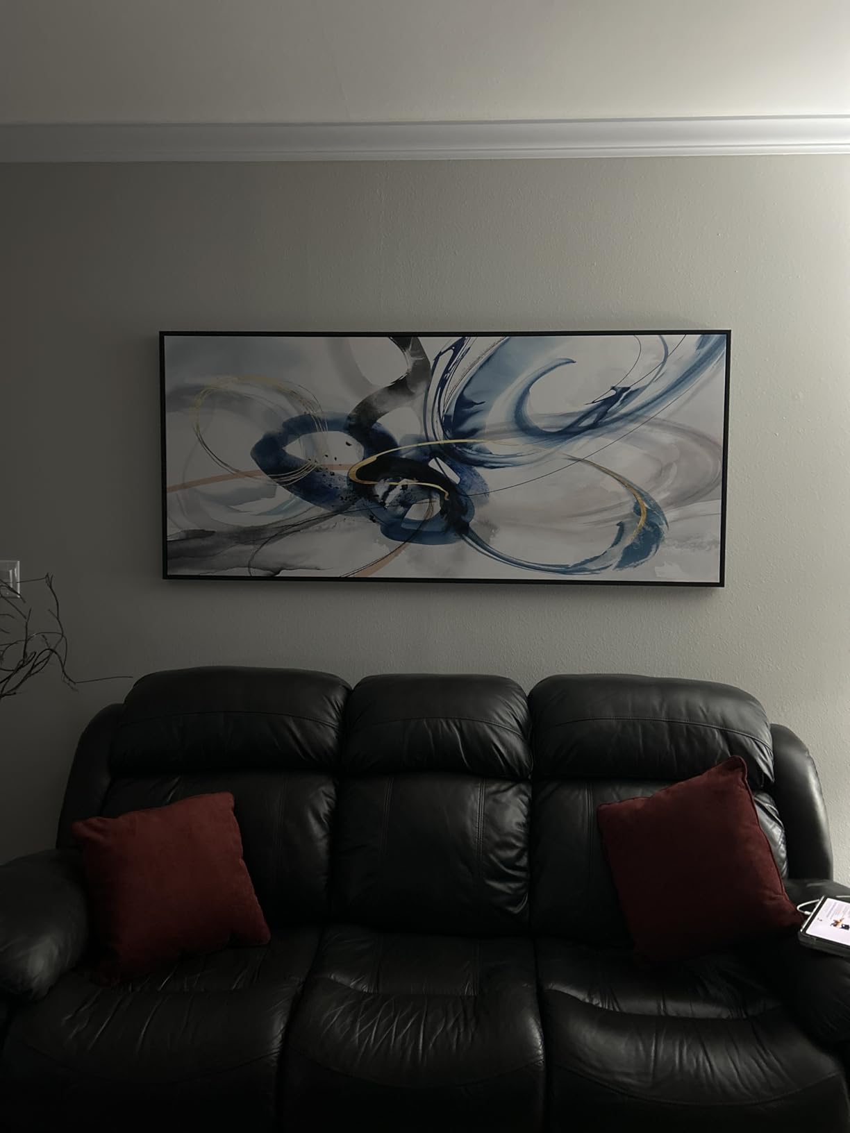 KLAKLA Extra Large Wall Art - Abstract Huge Canvas Picture Wall Decor Living Room Oversized Artwork for Walls Bedroom Office Decoration Modern Frame Wall Art customer photo 2