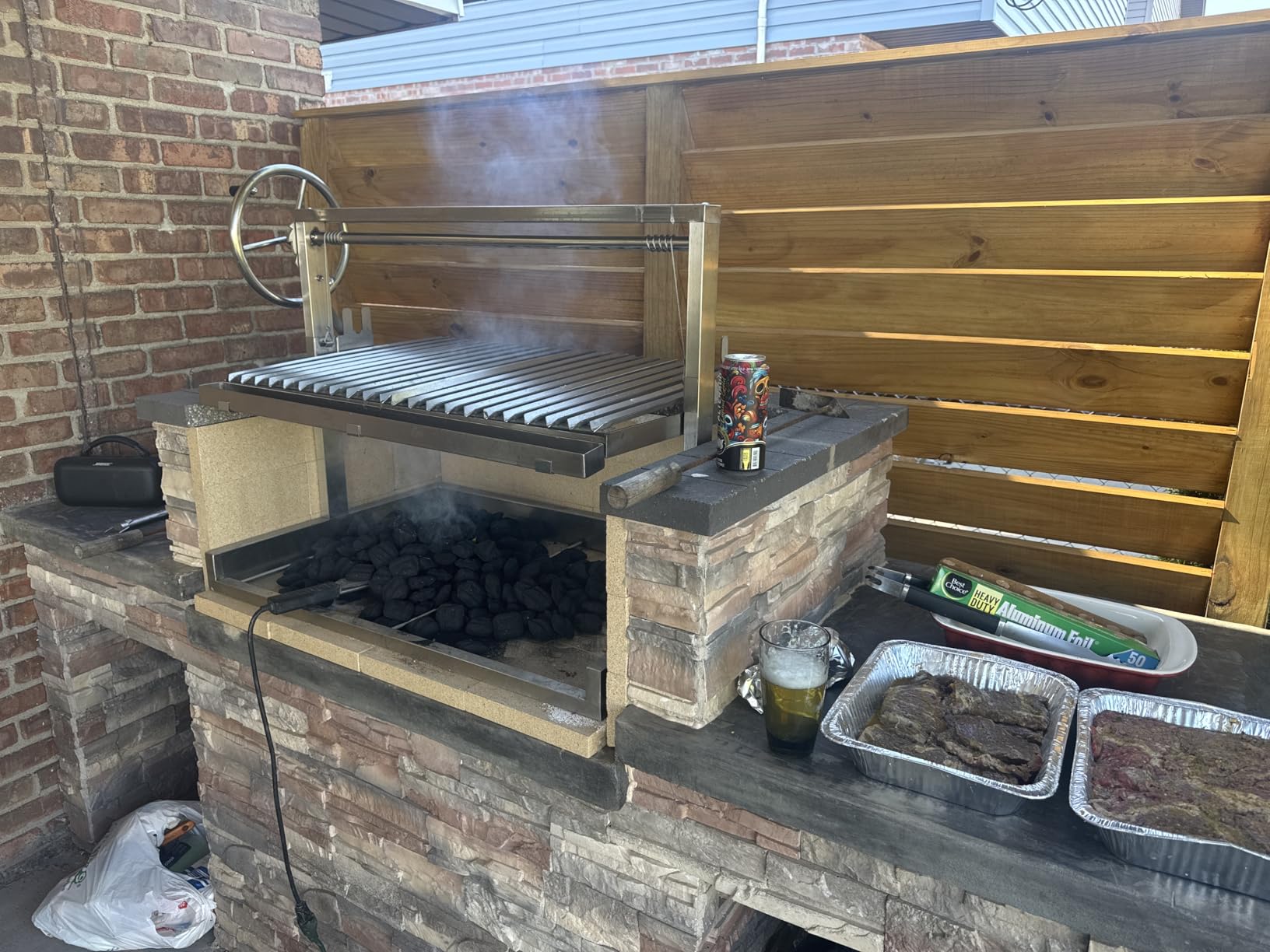 Santa Maria BBQ Grill, Argentine Style with Adjustable Height V-Grate customer photo 1
