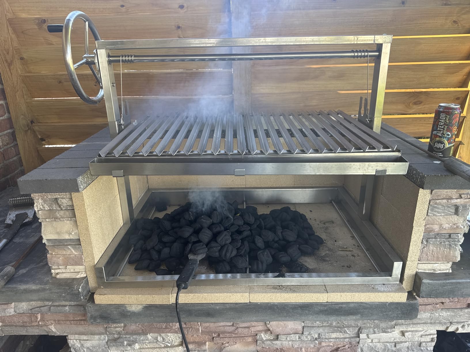 Santa Maria BBQ Grill, Argentine Style with Adjustable Height V-Grate customer photo 2
