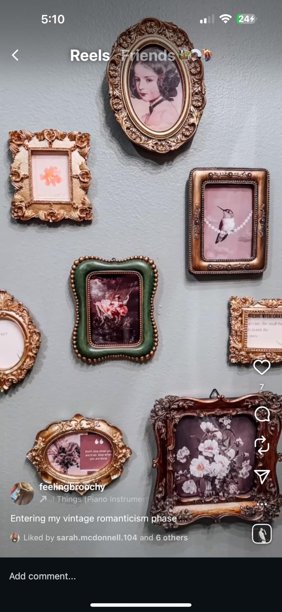 5x7 Vintage Picture Frame, Antique Green Ornate Photo Frame, for Tabletop and Wall Display, Decorative Retro Home Decor, Old Fashioned Photo Gallery Art customer photo 2