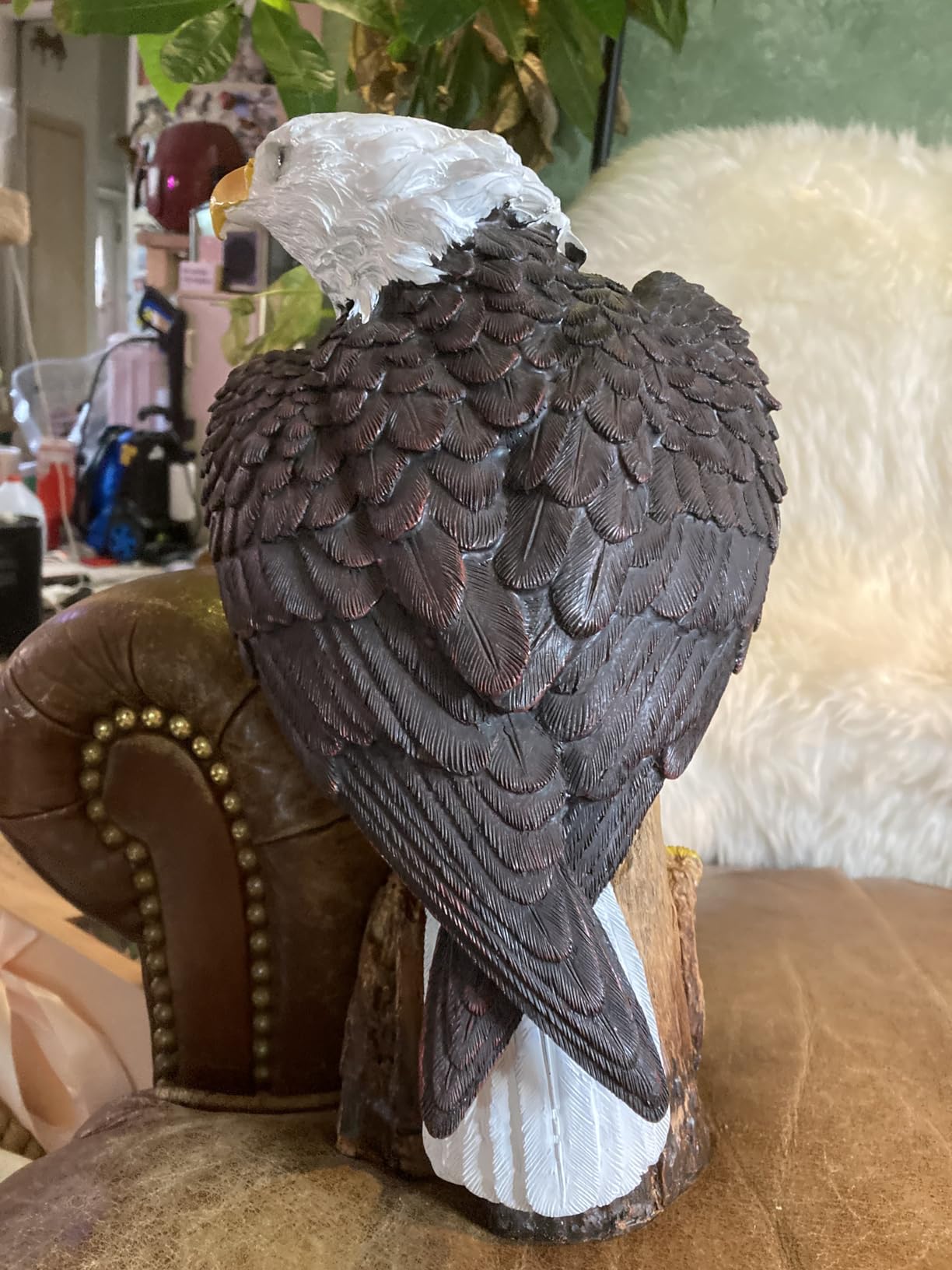 Bald Eagle Garden Statues, Outdoor Resin Sculptures, for Patio Porch Yard, Home Garden Desk Office Decor Art Figurine Ornament customer photo 1