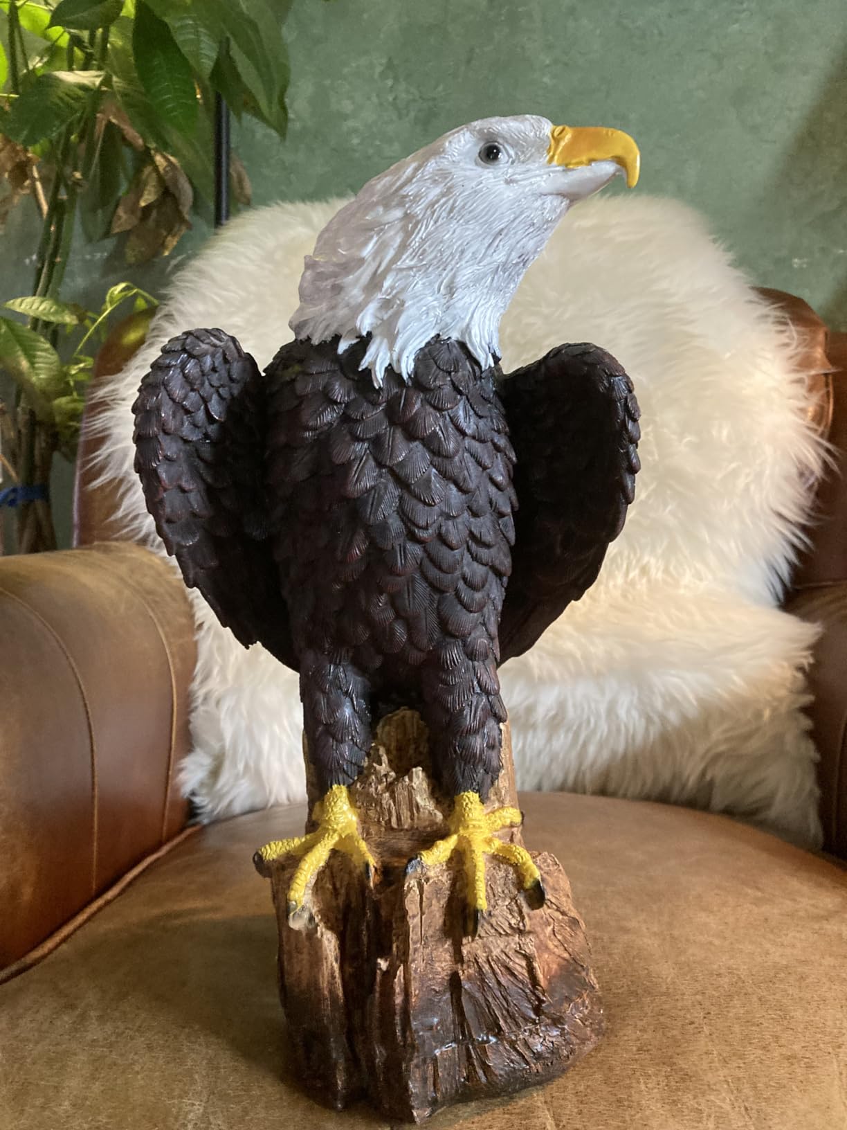 Bald Eagle Garden Statues, Outdoor Resin Sculptures, for Patio Porch Yard, Home Garden Desk Office Decor Art Figurine Ornament customer photo 2