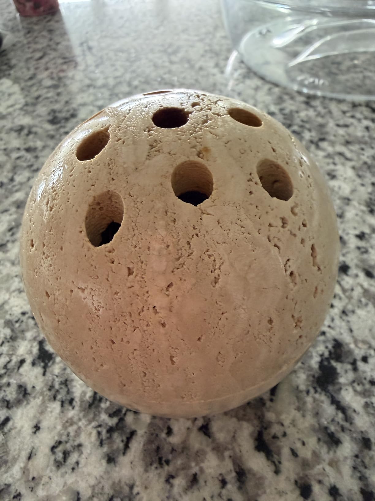 Handmade Travertine Stone Incense Resin Burner Holder – Natural Stone Incense Burner with Brass Insert for Home Decor & Relaxation customer photo 1