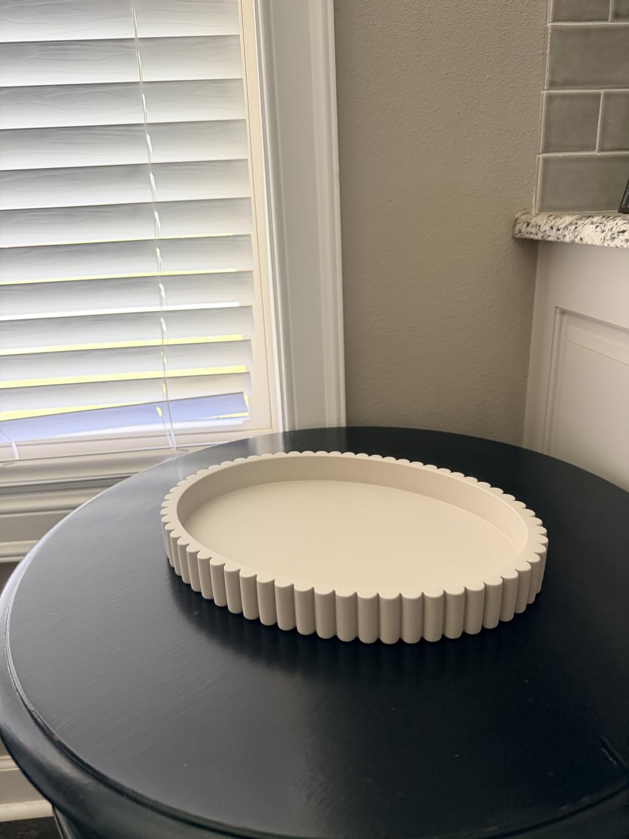 Oval Tray for Coffee Table Decor, 13