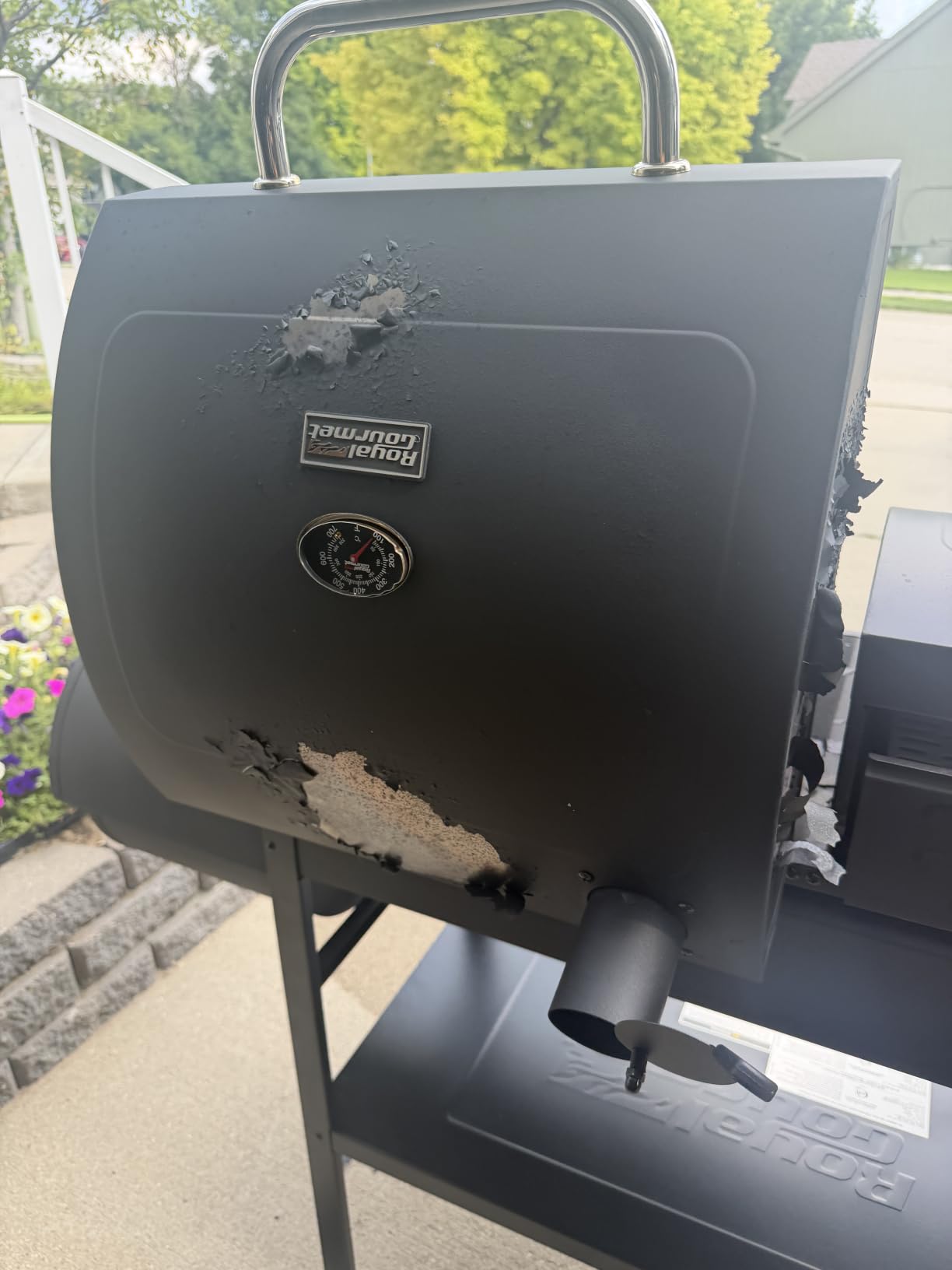 ZH3005Y 2-Burner Gas and Charcoal Grill Combo Black customer photo 2