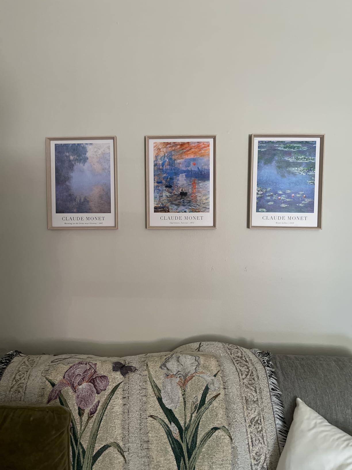 Boho Sage Green Framed Wall Art, Abstract Canvas Prints customer photo 2