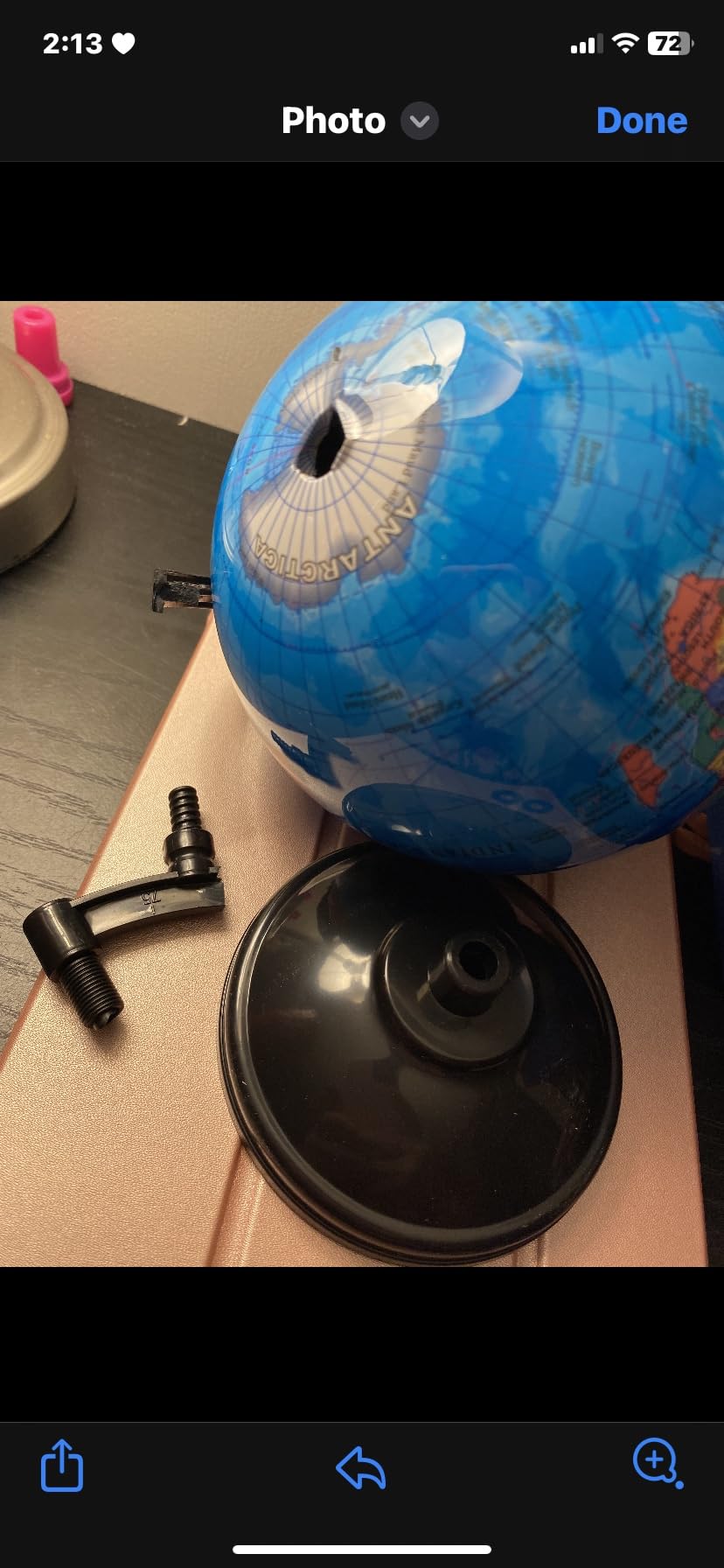 World Globe for Children and Adults, 12 inch Educational Spinning Earth Map with Stand, Self-Assembled Interactive World Globes for Kids Learning, Classroom, Students Desk, Room and Office Decor customer photo 1