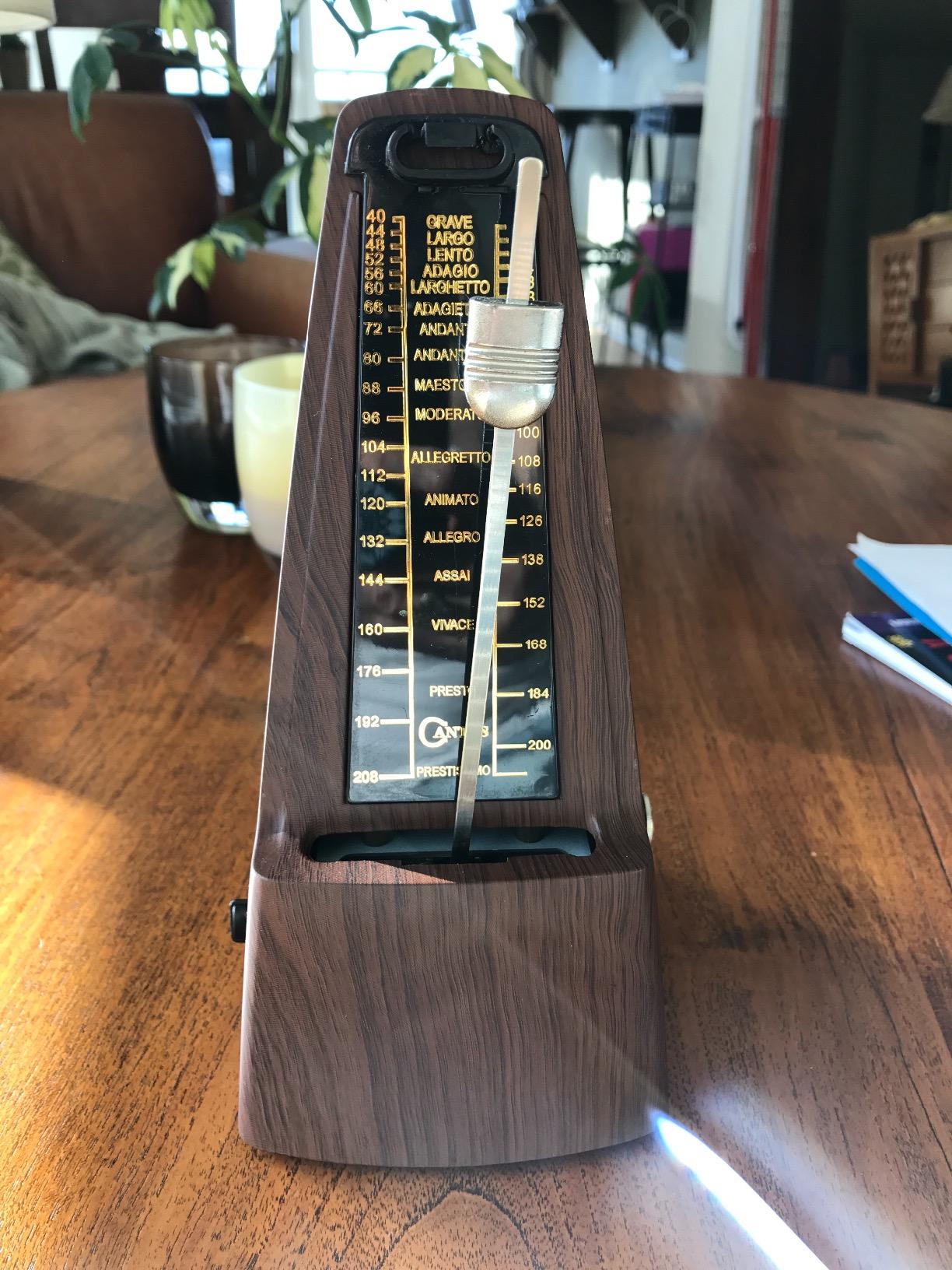 Ueteto Mechanical Metronome Black/Loud Sound Piano Drum Violin Guitar customer photo 1