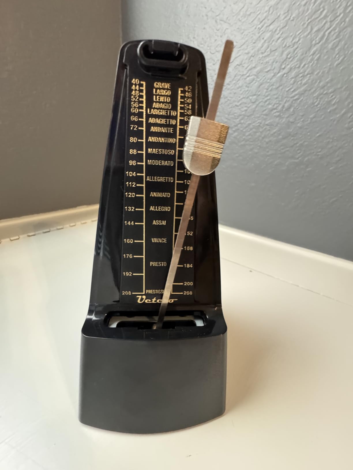 Ueteto Mechanical Metronome Black/Loud Sound Piano Drum Violin Guitar customer photo 2