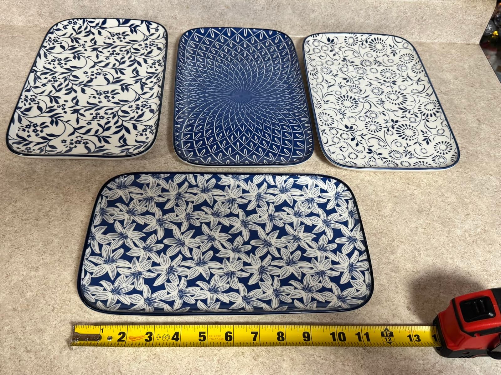 vancasso SELENE Porcelain Serving Platters Set of 3, 16/14/12 Inch customer photo 2