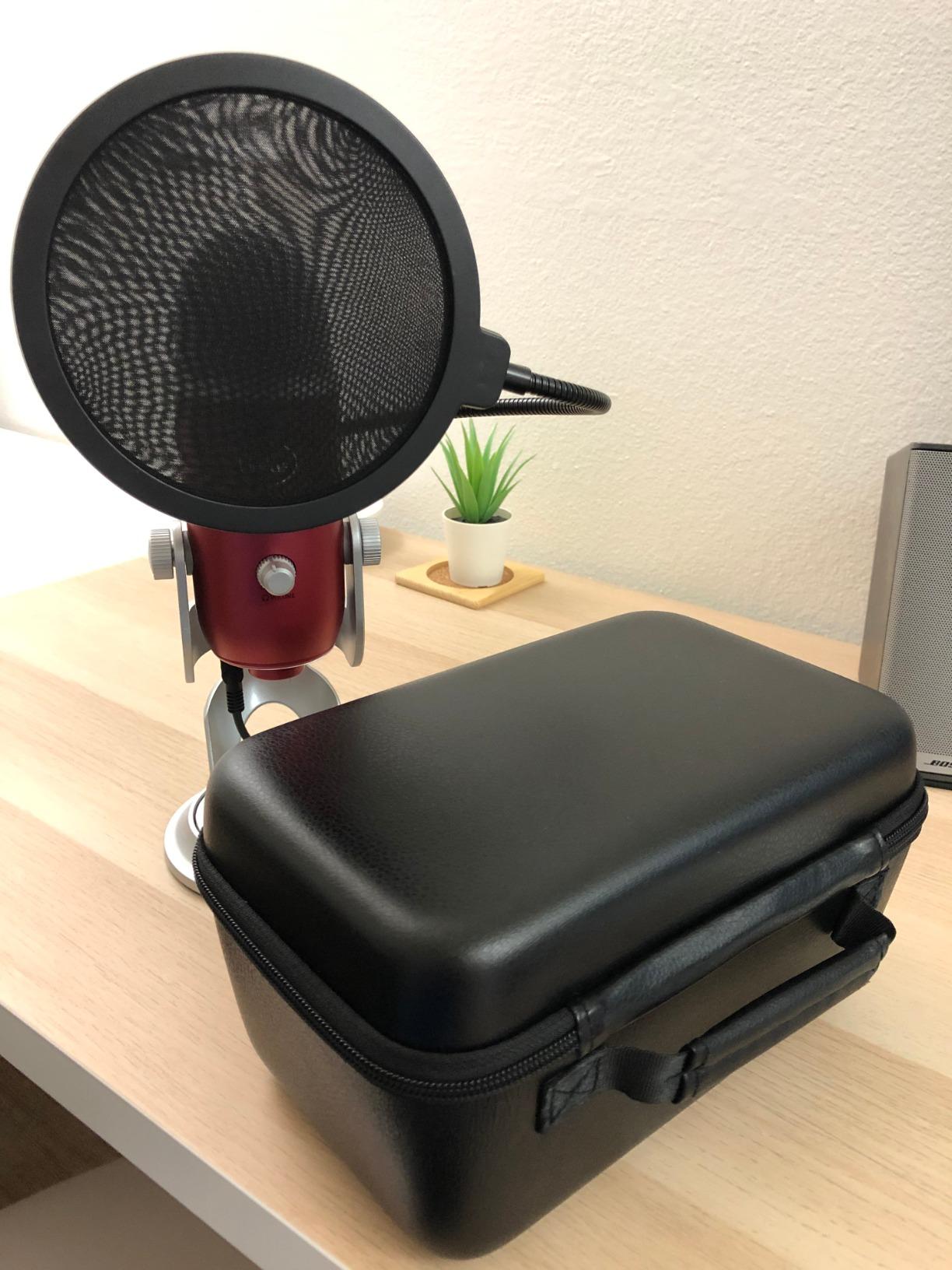 NEEWER Microphone Isolation Ball Shield Pop Filter, Portable Windscreen Mic Cover for Studio Vocal Booth Recording, Sound Absorbing Five Layer Foam Acoustic Equipment for 43-68 mm Mics, MS012 customer photo 1