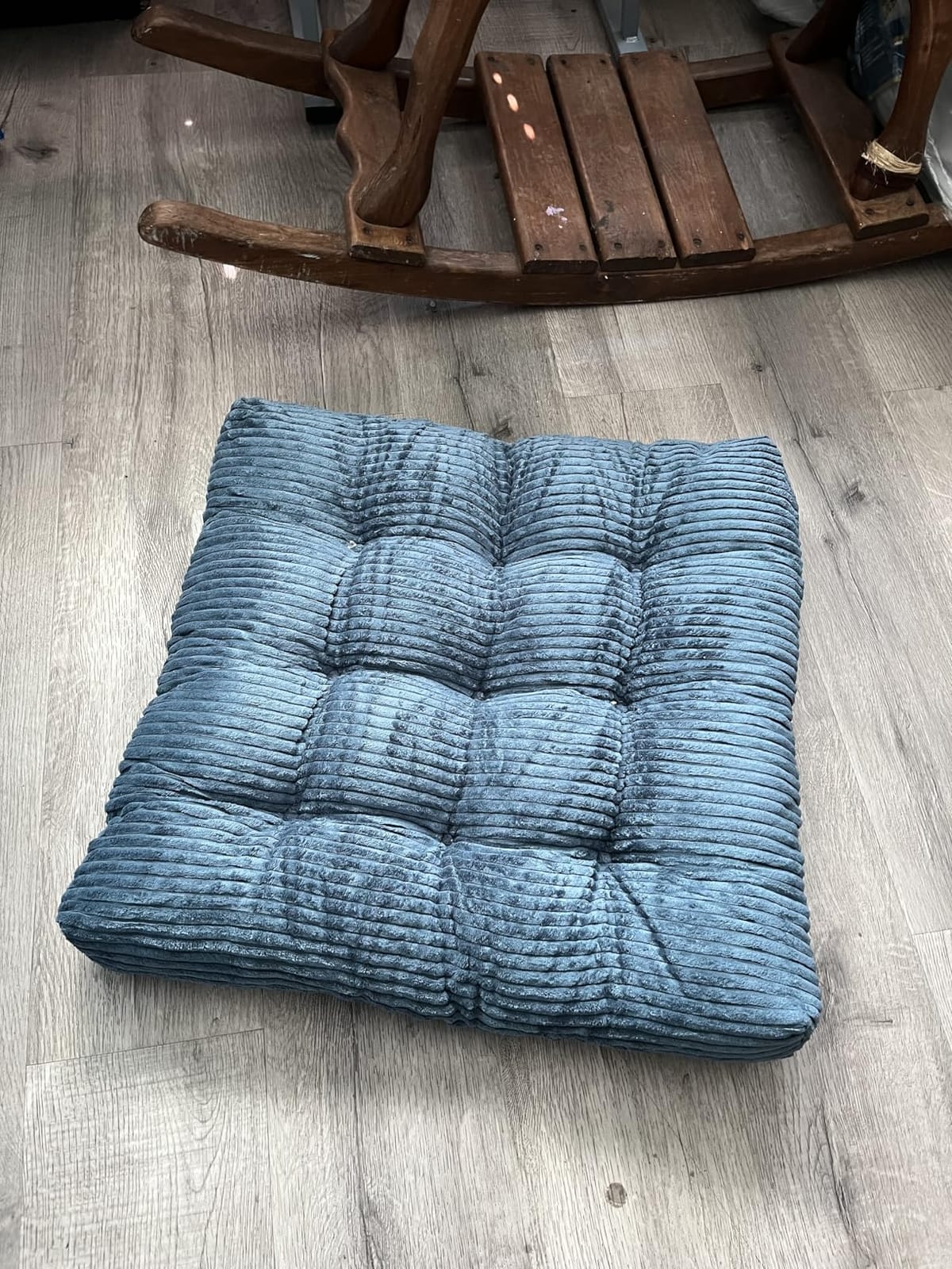 Meditation Floor Pillow Set of 2,Memory Foam Meditation Cushion for Adults Sitting, Large Square Thickened Seat Cushions for Yoga, Tatami Living Room (2, Orange) customer photo 1