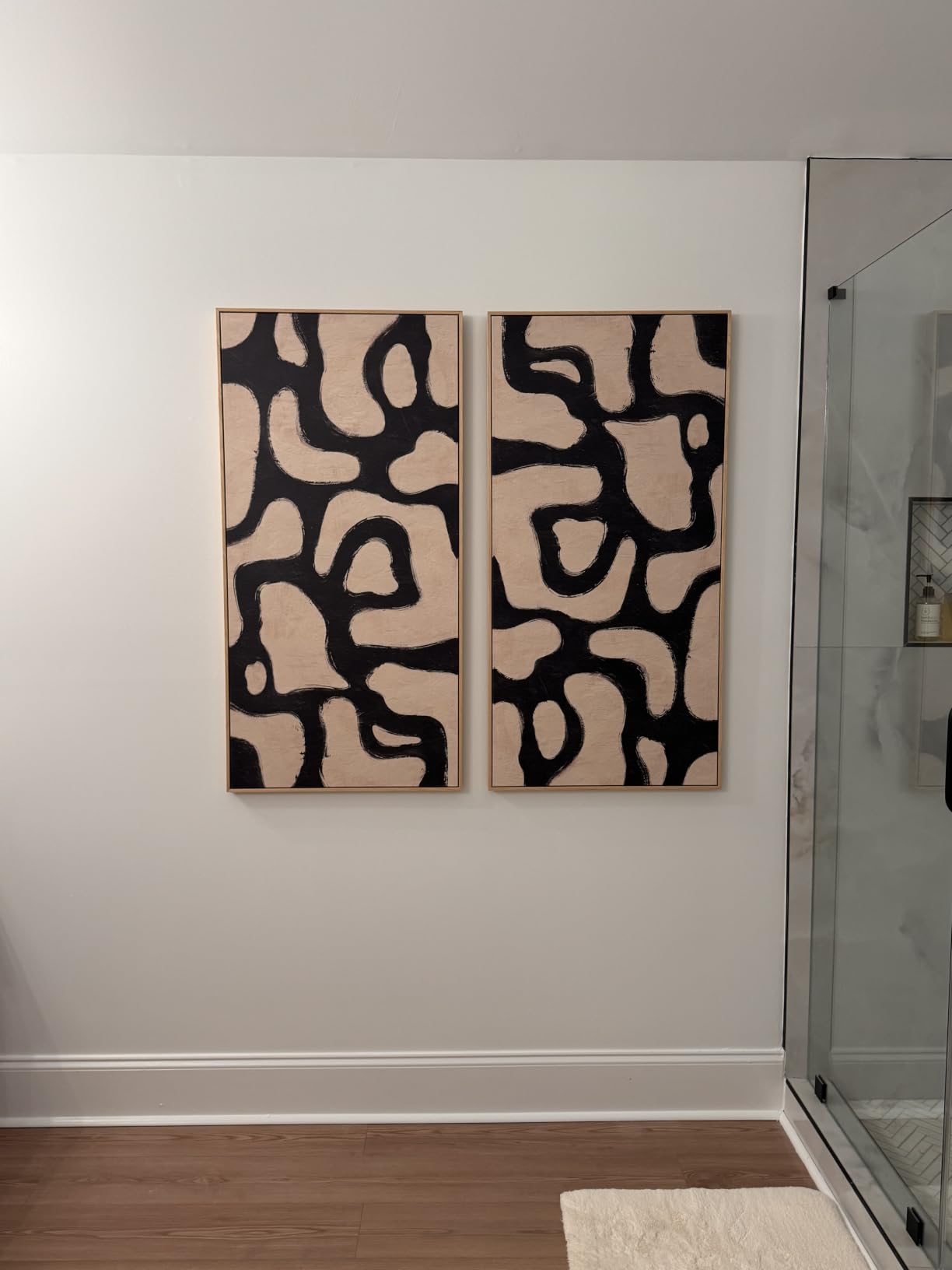 Oversized Framed Abstract Horizontal Wall Art for Living Room, 72x36 Inch customer photo 2