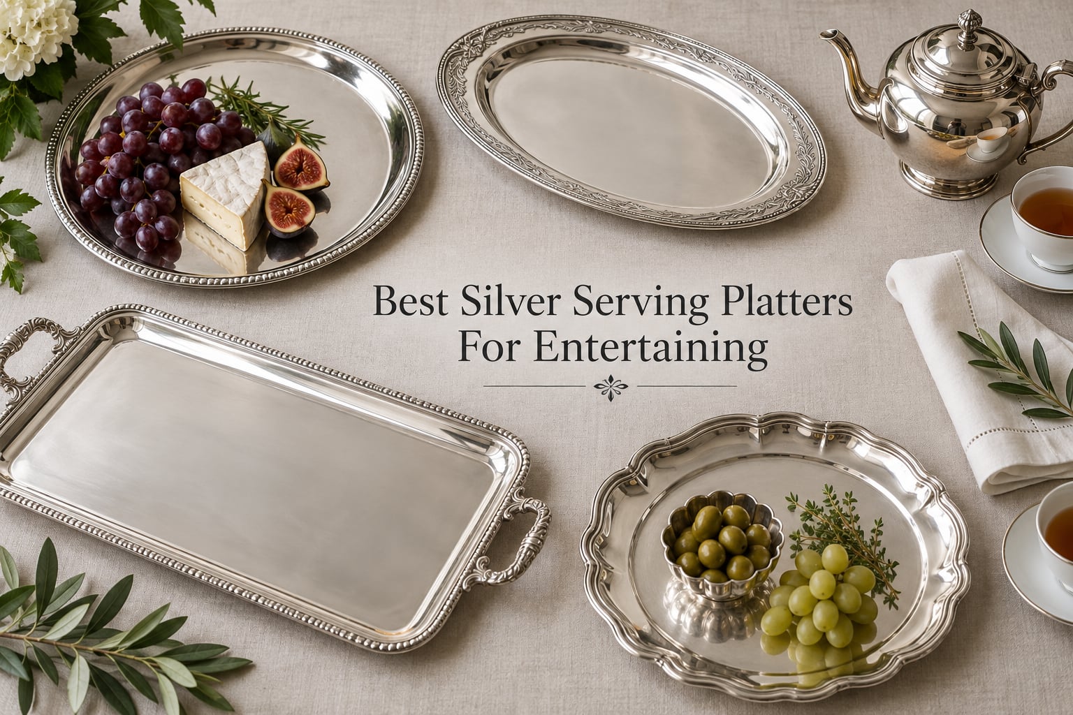 Best Silver Serving Platters For Entertaining