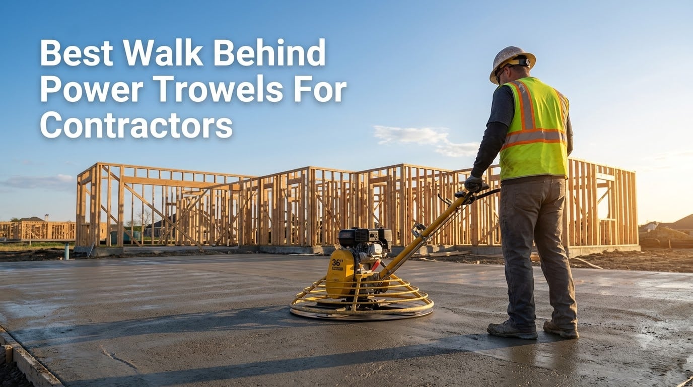 Best Walk Behind Power Trowels For Contractors