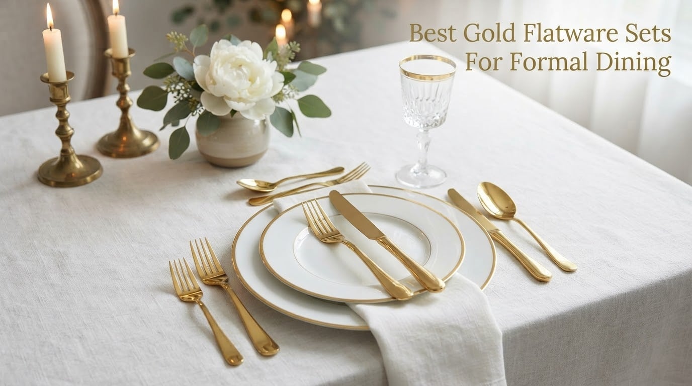 Best Gold Flatware Sets For Formal Dining