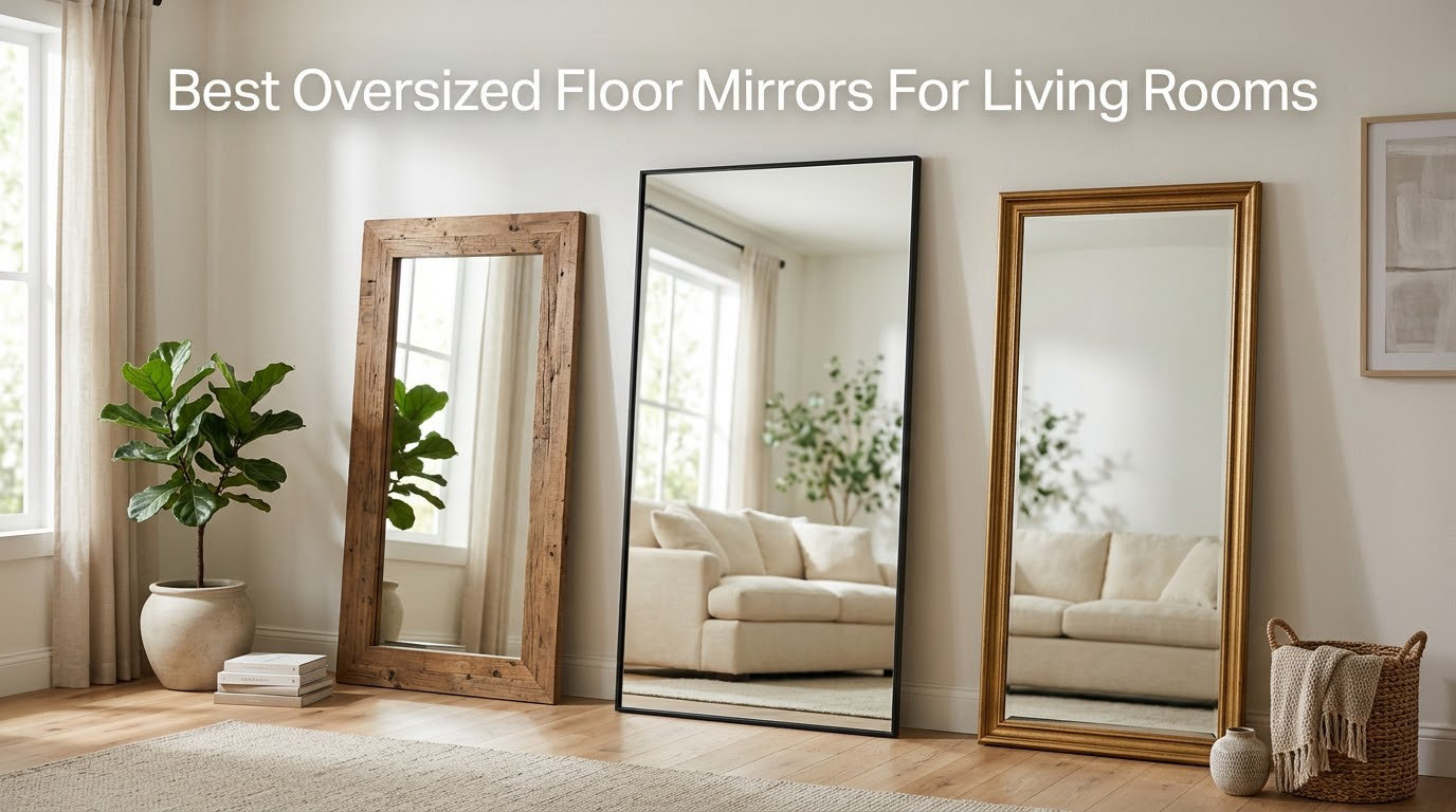 Best Oversized Floor Mirrors For Living Rooms