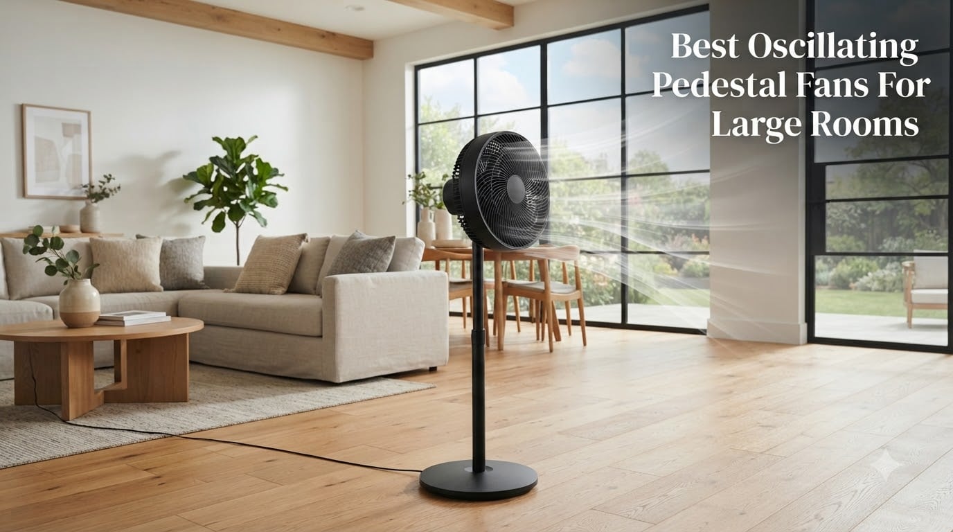 Best Oscillating Pedestal Fans For Large Rooms