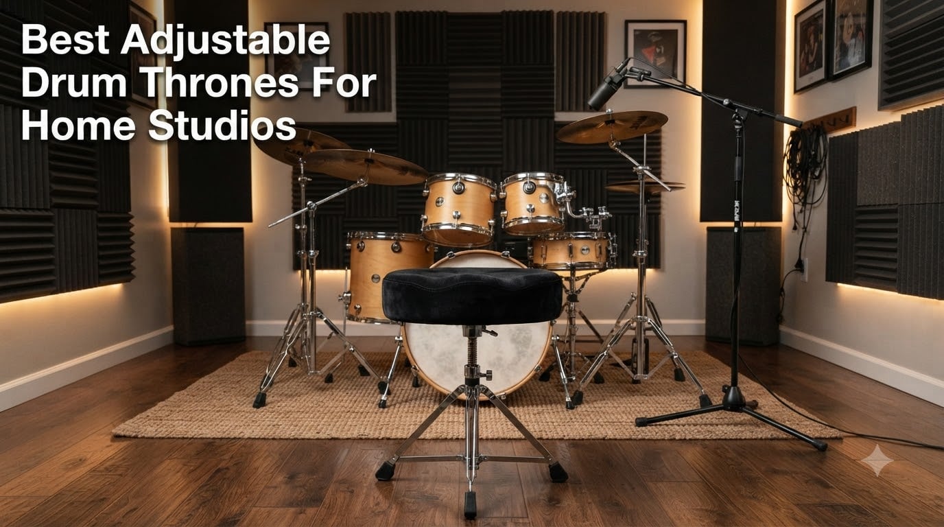 Best Adjustable Drum Thrones For Home Studios