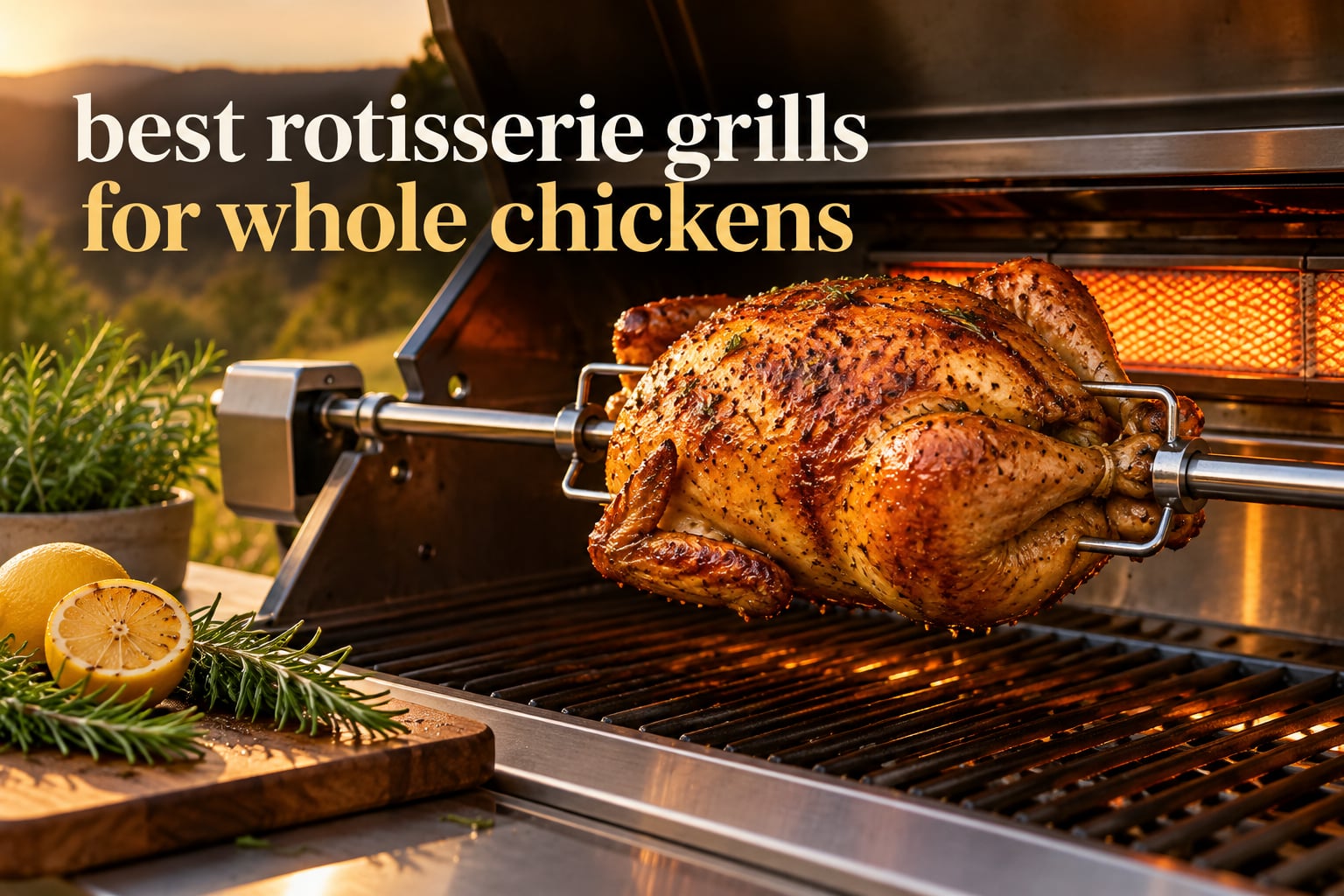 best rotisserie grills for whole chickens