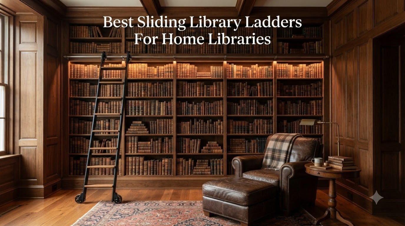 Best Sliding Library Ladders For Home Libraries