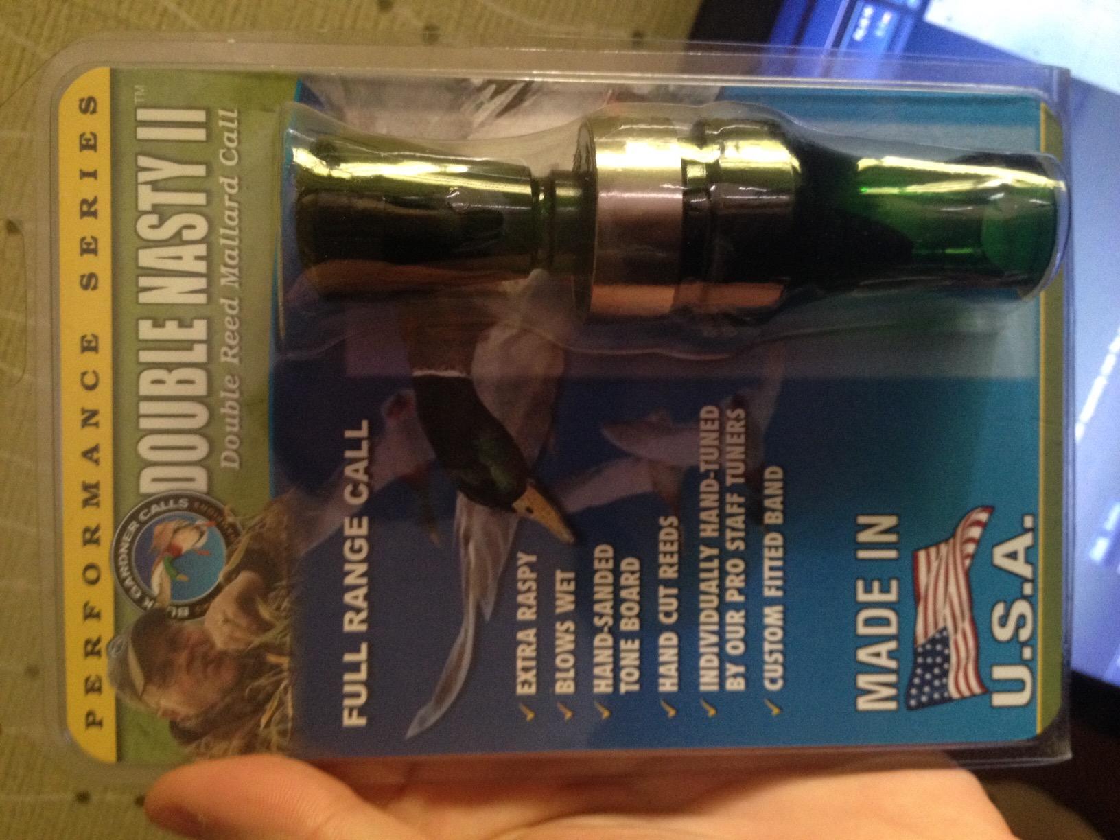 Poly Double Reed Duck Call by Buck Gardner Calls customer photo 2