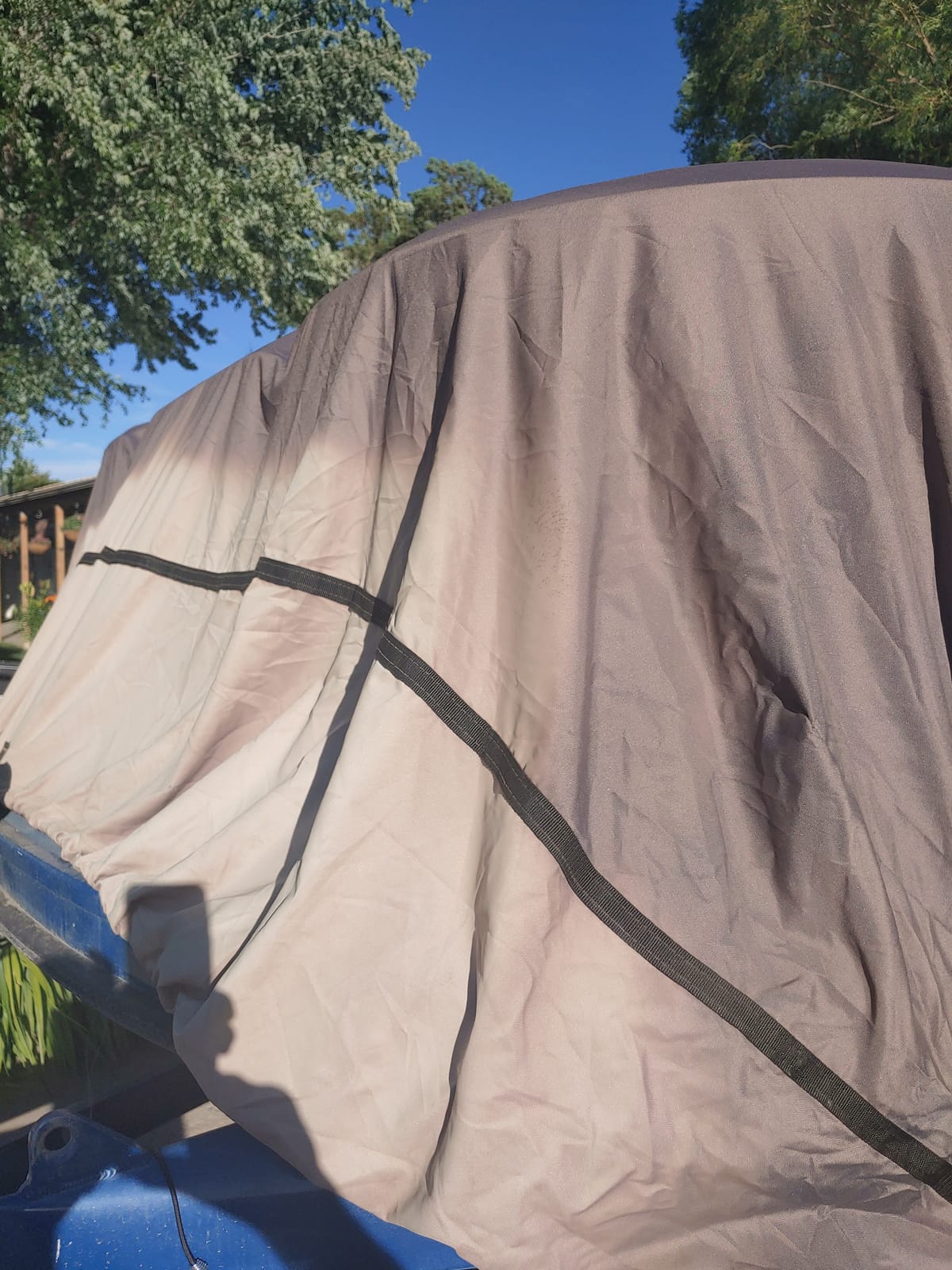 Classic Accessories StormPro Dark Grey Heavy-Duty Pontoon Boat Cover, Fits Pontoon Boats 17 Foot - 20 Foot L x 102 Inch W, Marine Grade Fabric, Water-Resistant, Trailerable customer photo 2