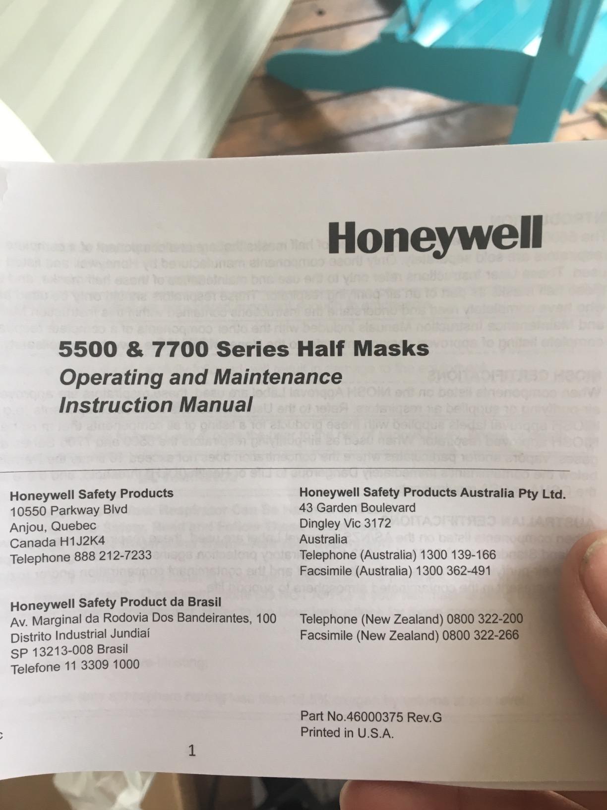 NORTH Honeywell Home North 7700 Series Niosh-Approved Half Mask Silicone Respirator, Large (770030L), Black customer photo 2