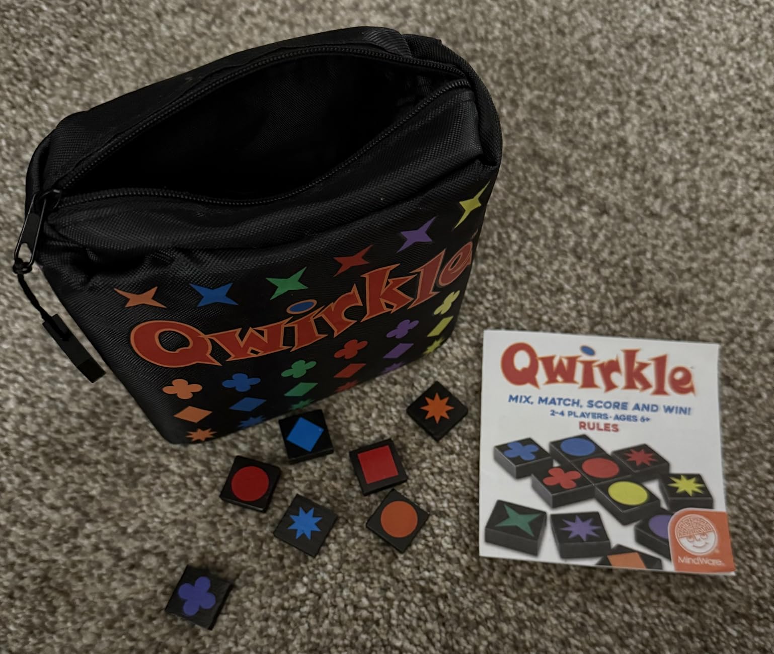 MindWare Travel Qwirkle Strategy Tile Board Game for 2-4 Players customer photo 1