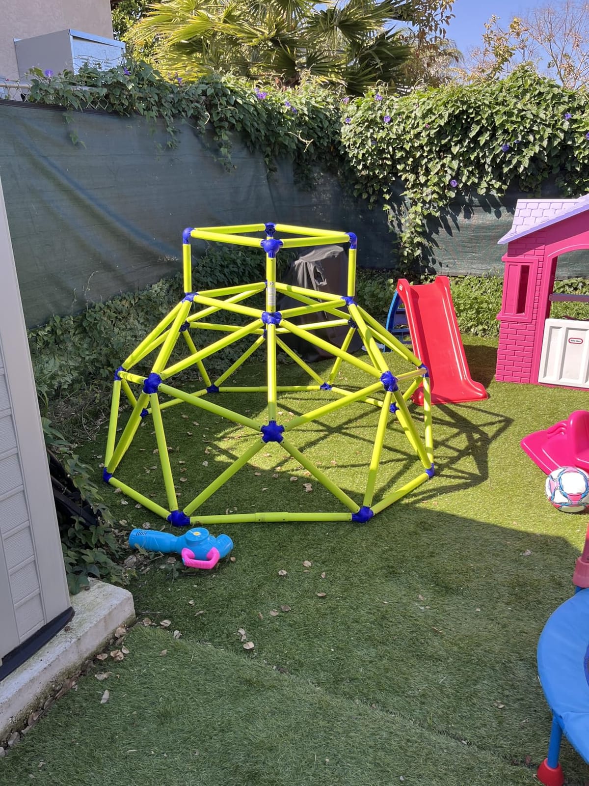 Eezy Peezy Climber with Top - Active Indoor Outdoor Play Set Climbing Dome Equipment Toys - Fun for Kids Ages 3 to 6 Years Old, Green and Blue customer photo 1