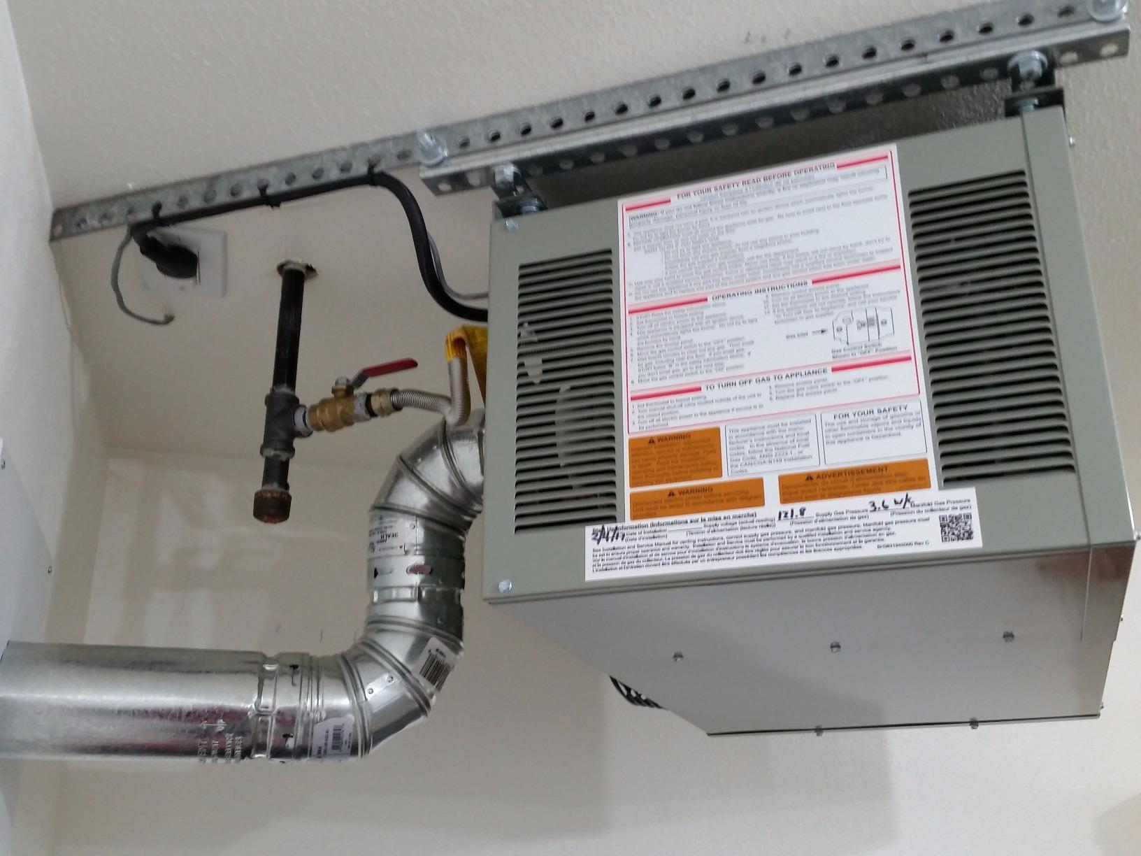 Modine HD45AS0111Natural Gas Hot Dawg Garage Heater 45,000 BTU with 80-Percent Efficiency Grey customer photo 1